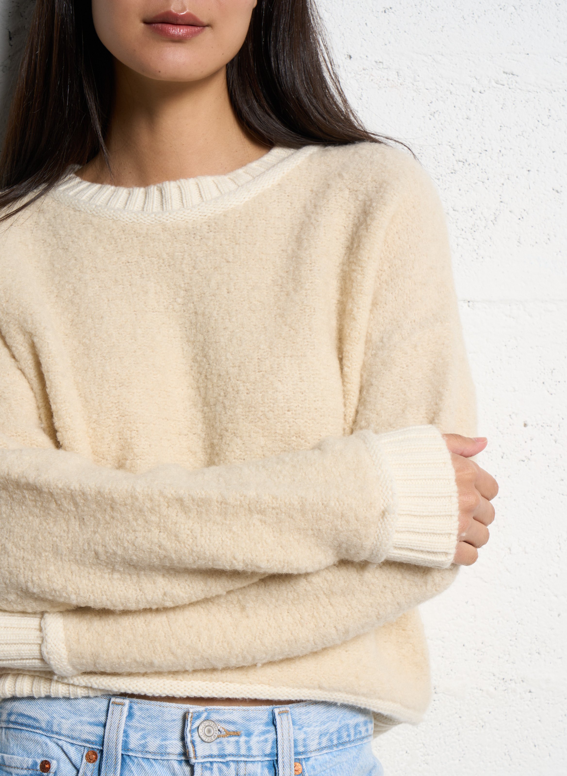Blended wool oversize sweater JC SOPHIE Beige