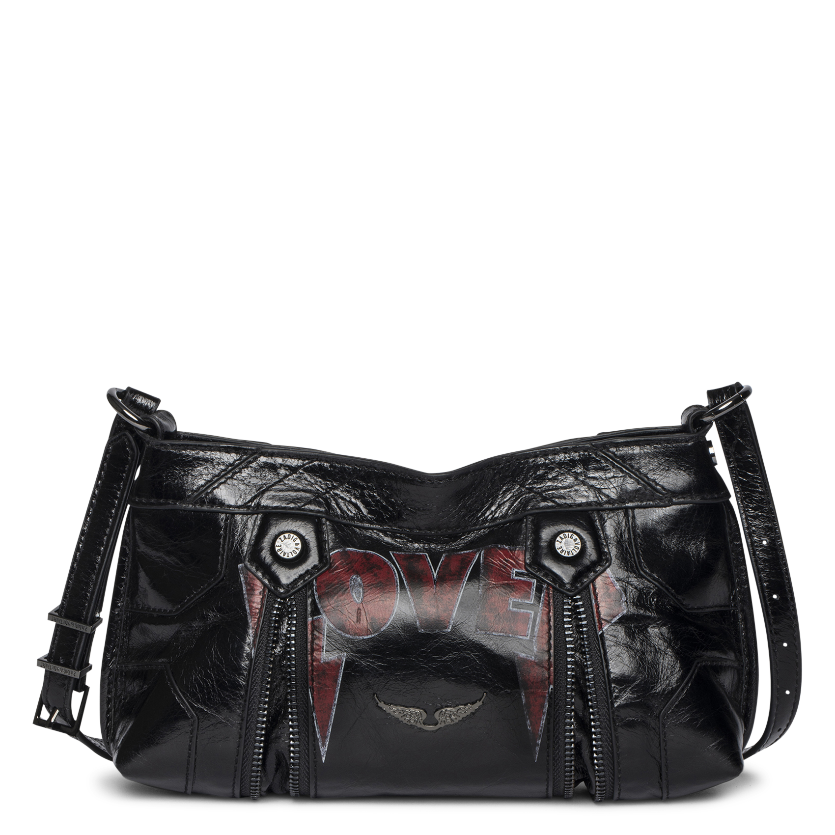 Leren crossbodytas  ZADIG&VOLTAIRE Zwart