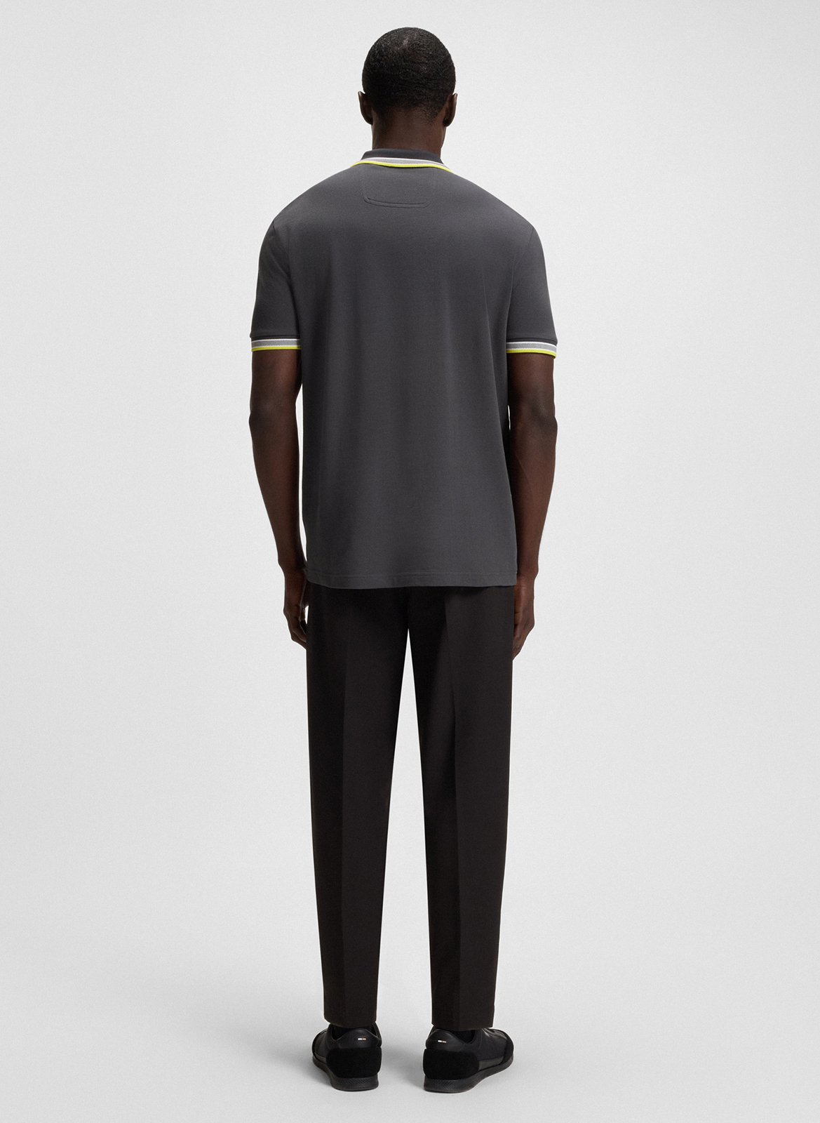 Regular-fit cotton polo shirt BOSS Silver