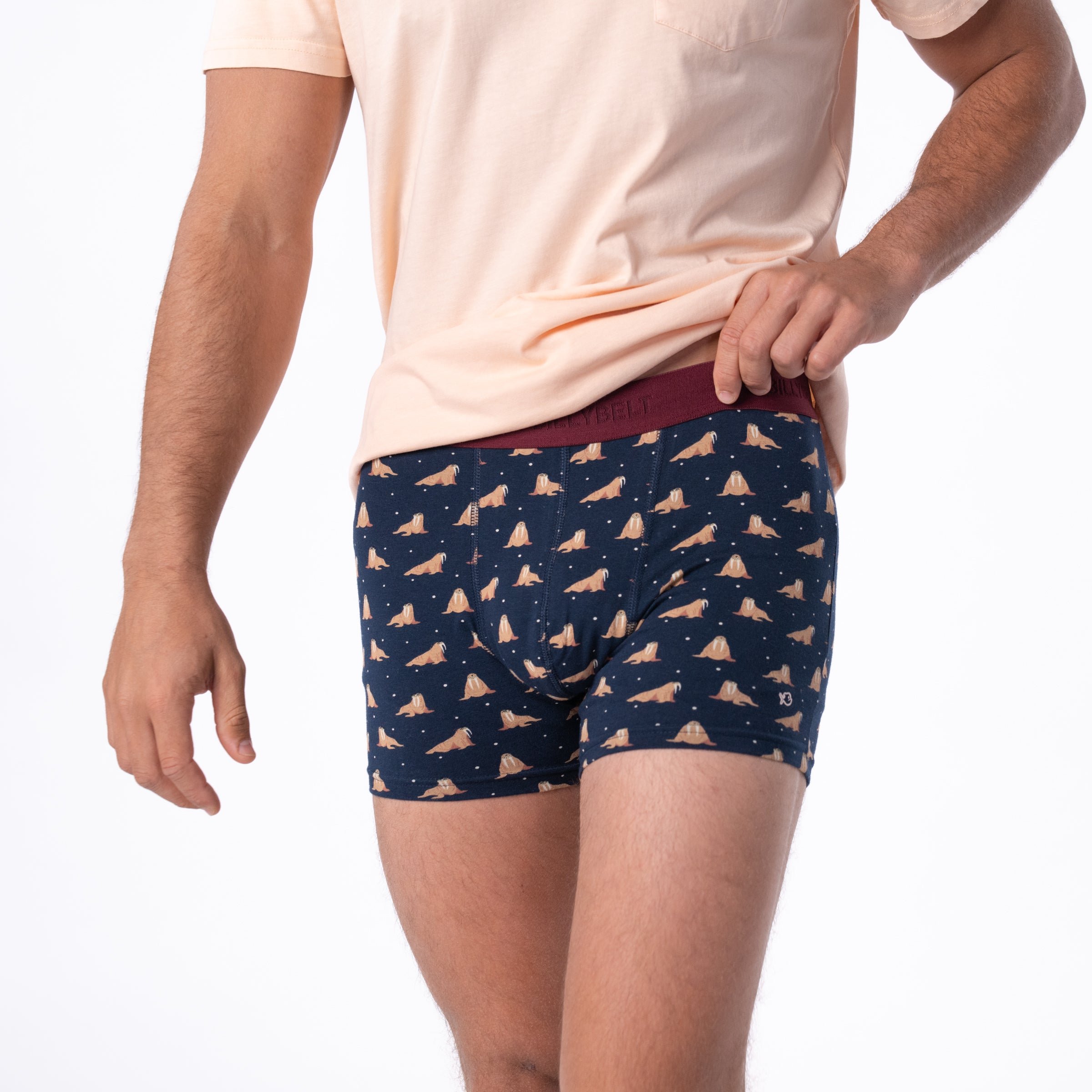 Organic cotton boxers BILLYBELT Blue