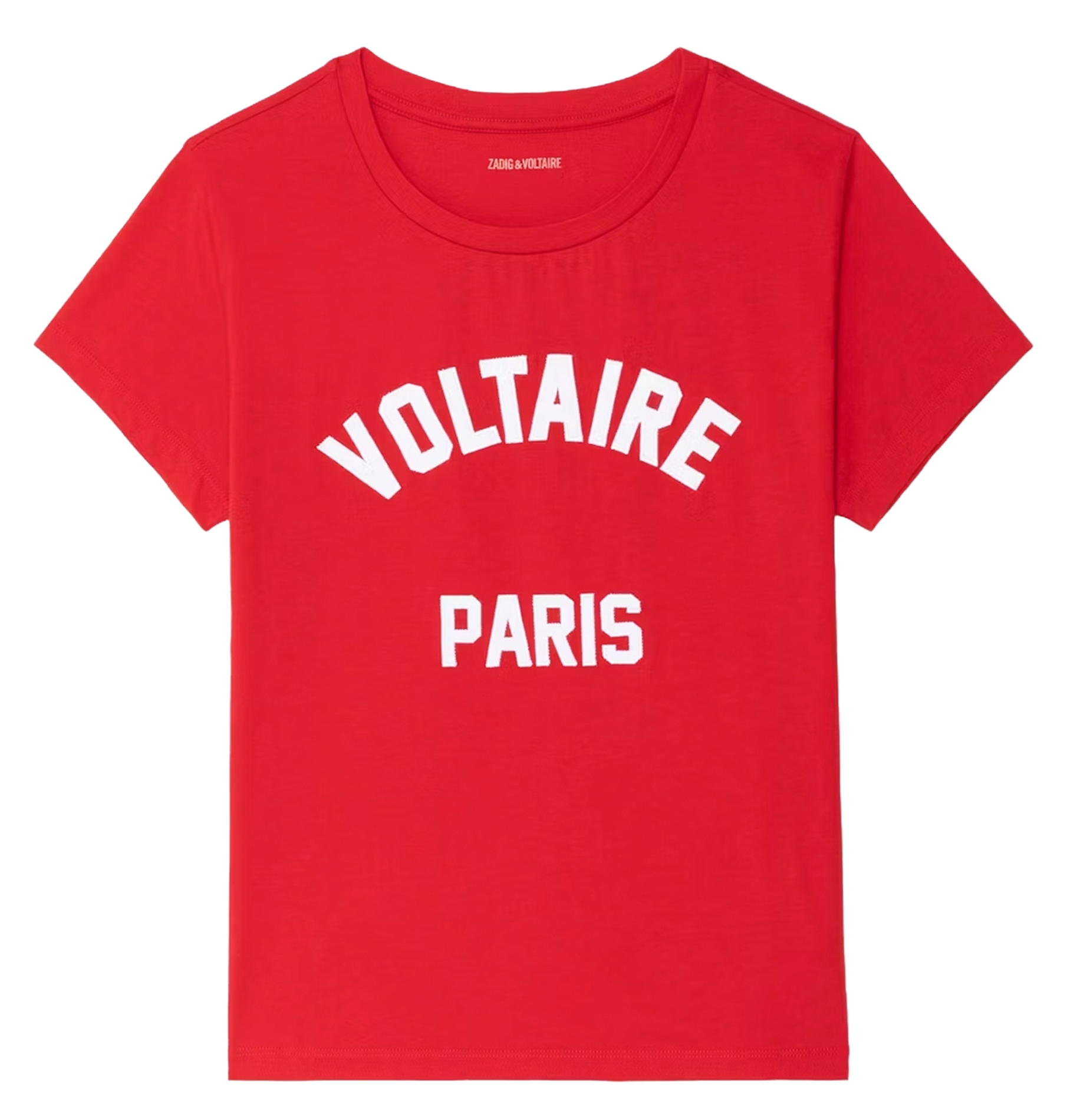 Tee-shirt manches courtes brodé ZADIG&VOLTAIRE Rouge