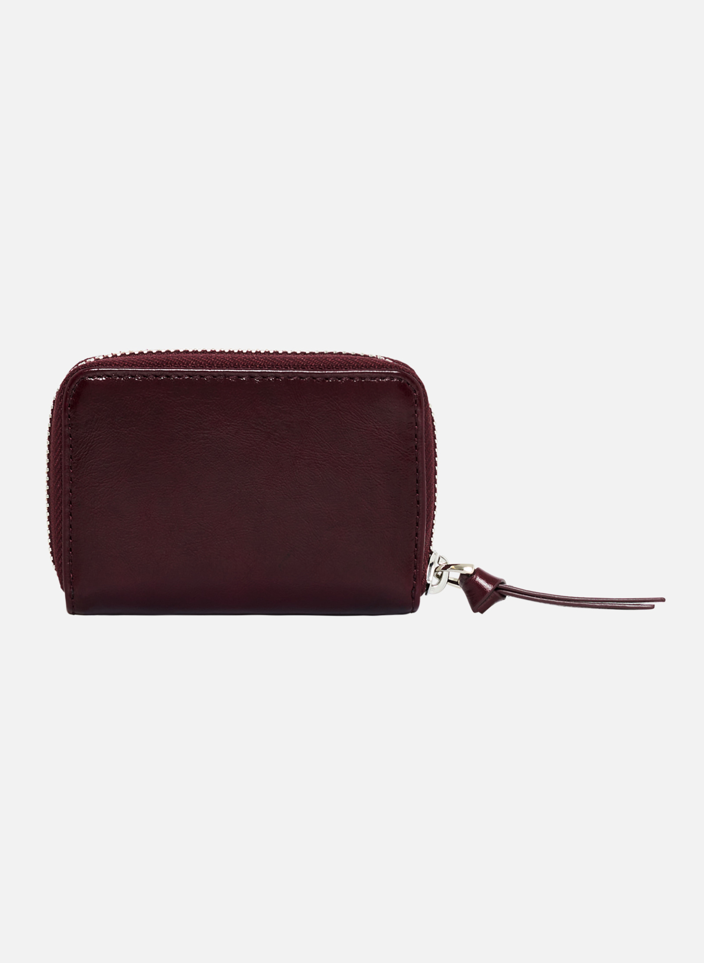 Porte-monnaie amelia en cuir craquelé THE KOOPLES Rouge