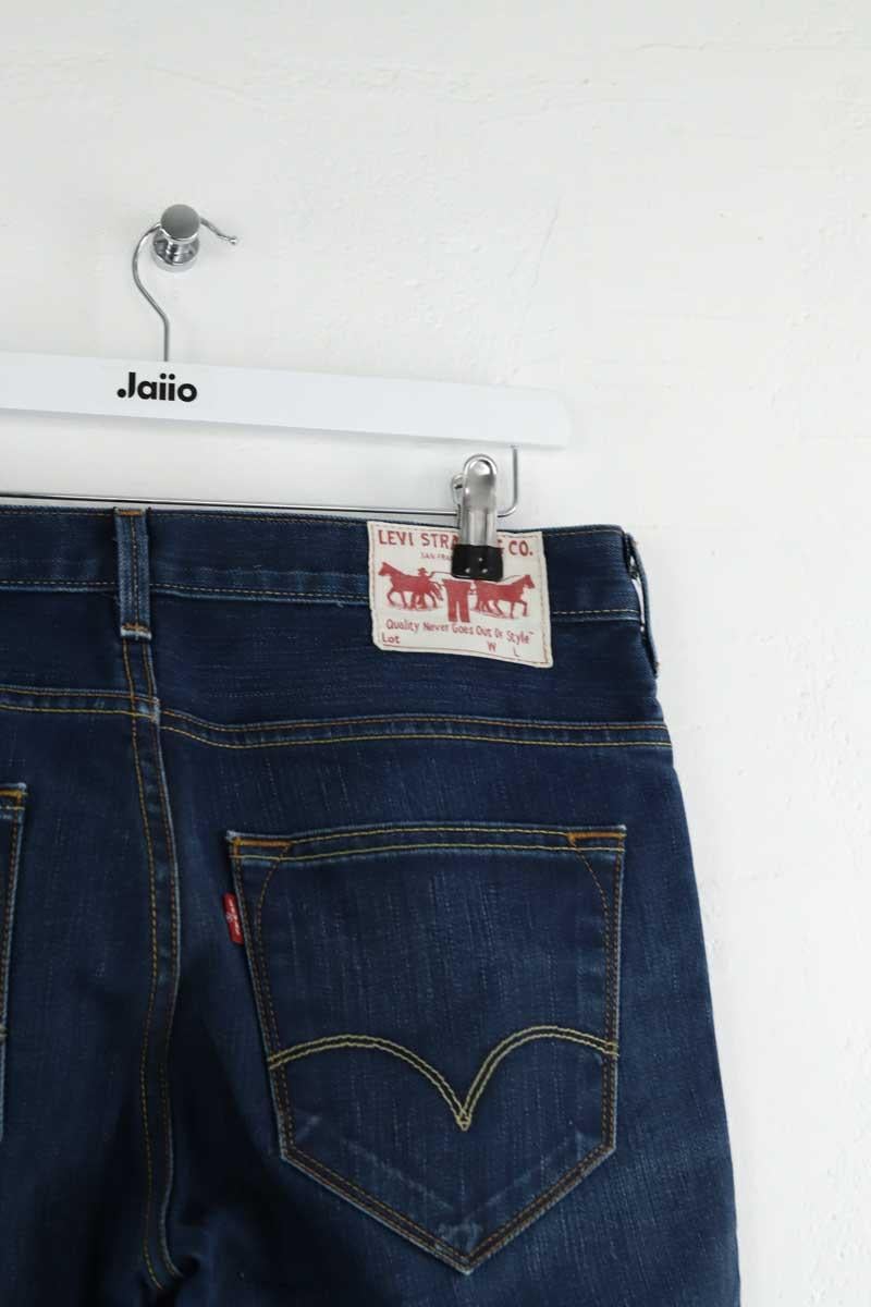 Cotton straight jeans LEVI'S - Seconde main Blue