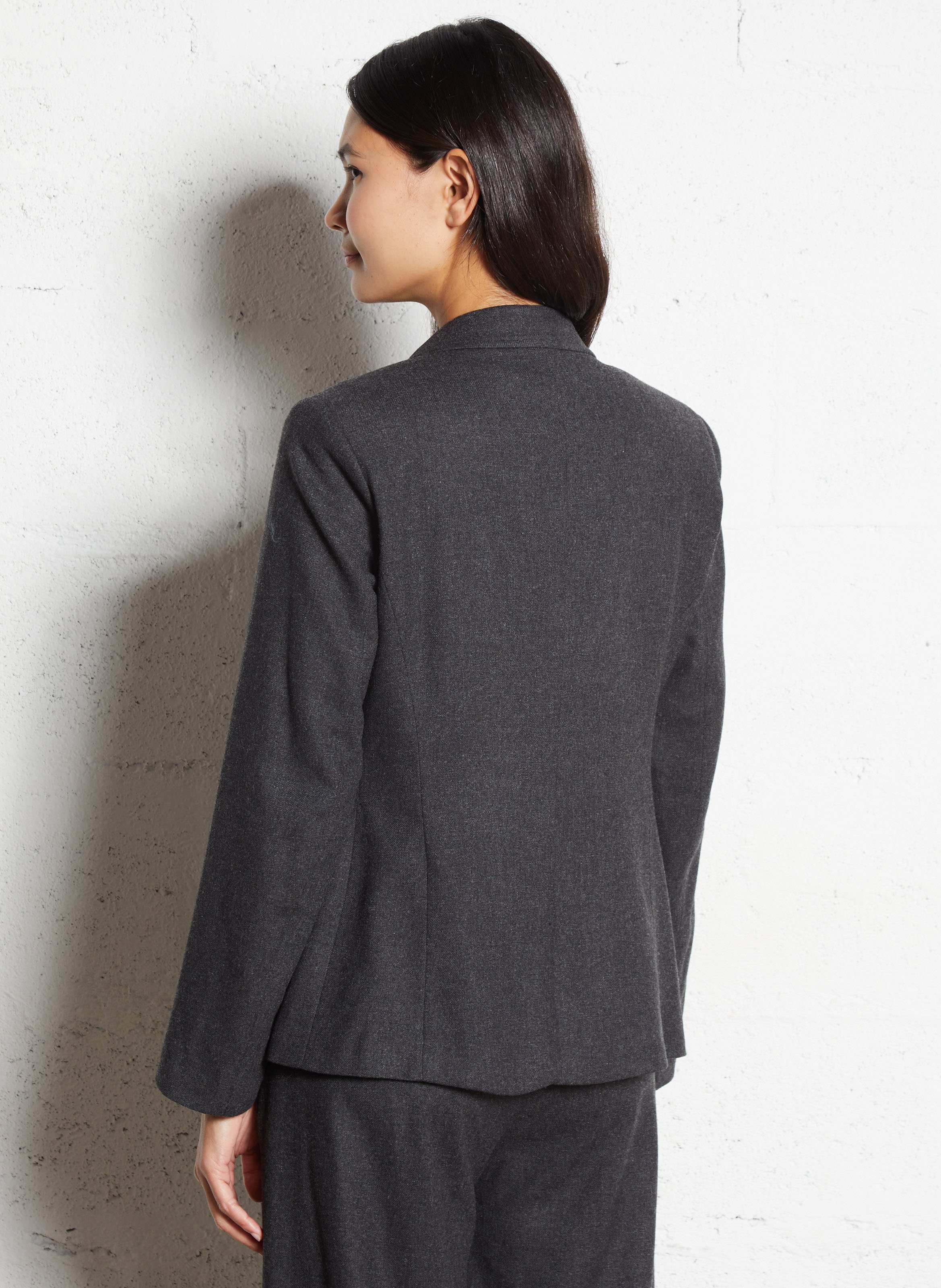 Veste ajustée col tailleur  DIEGA Gris