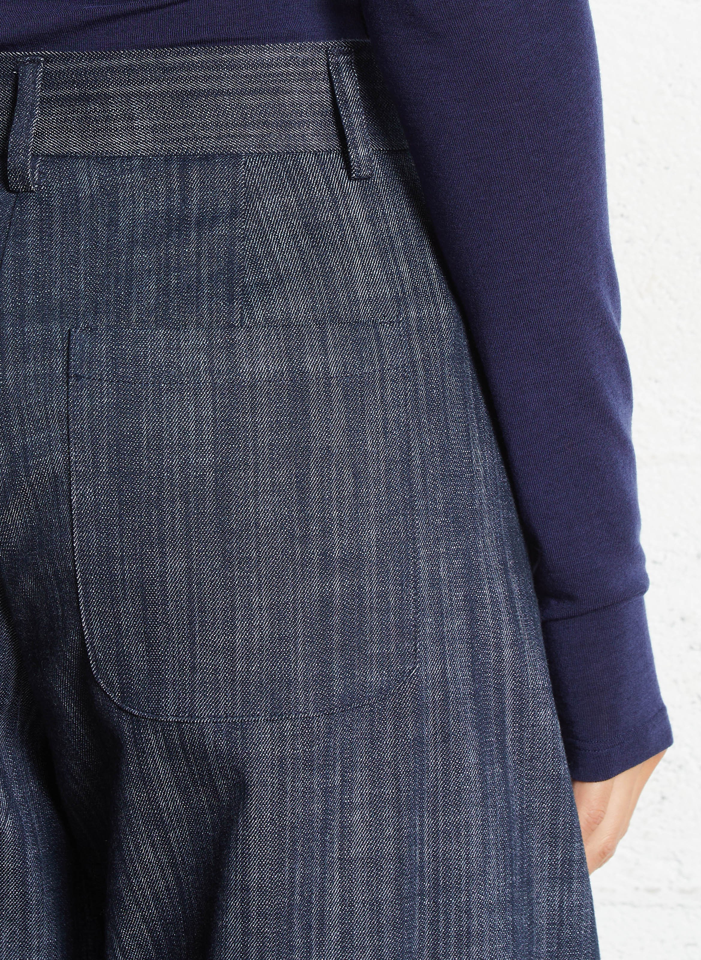 Pantalon ballon taille haute en denim IMPERIAL Bleu