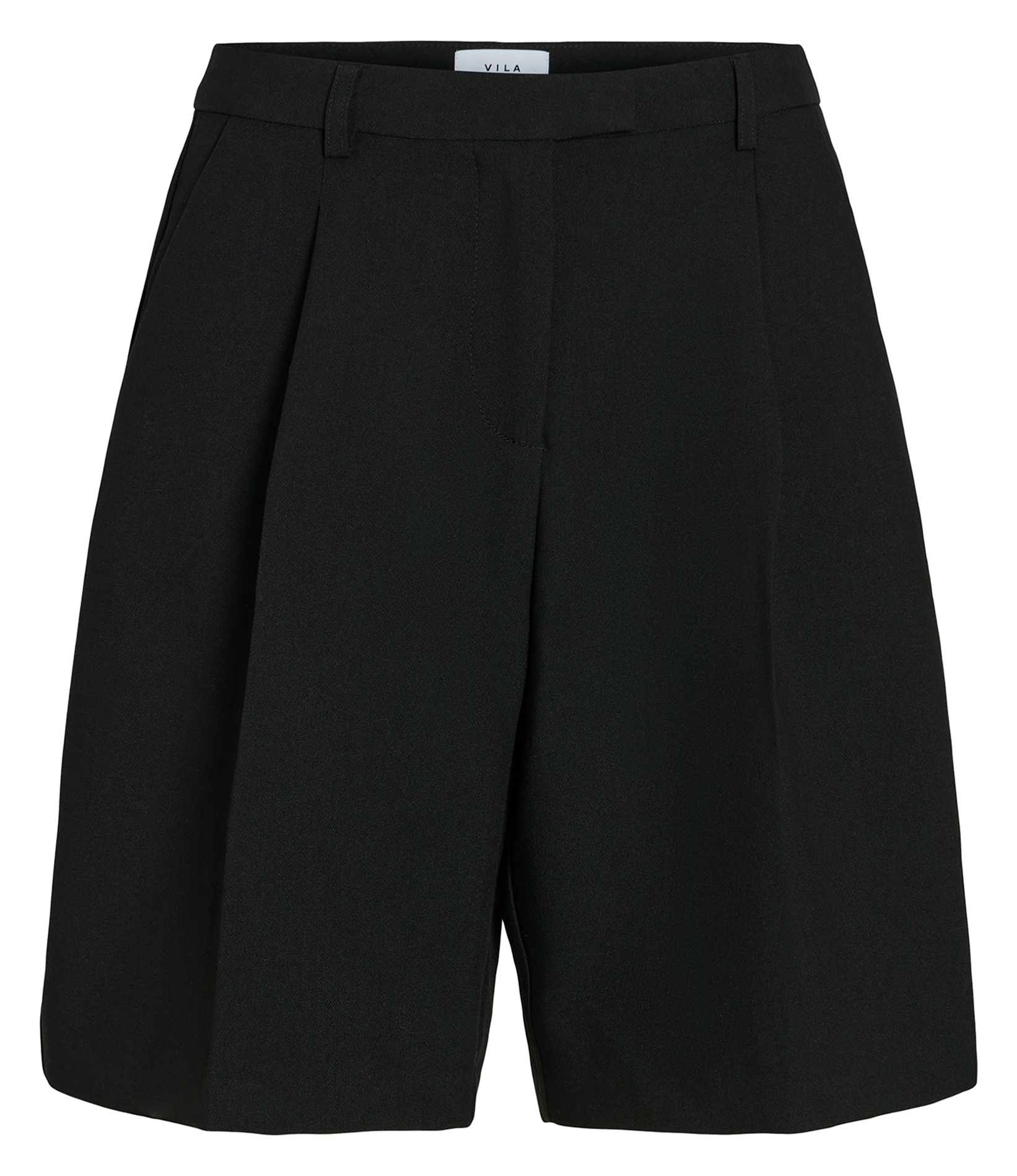 Straight-leg shorts with darts VILA Black