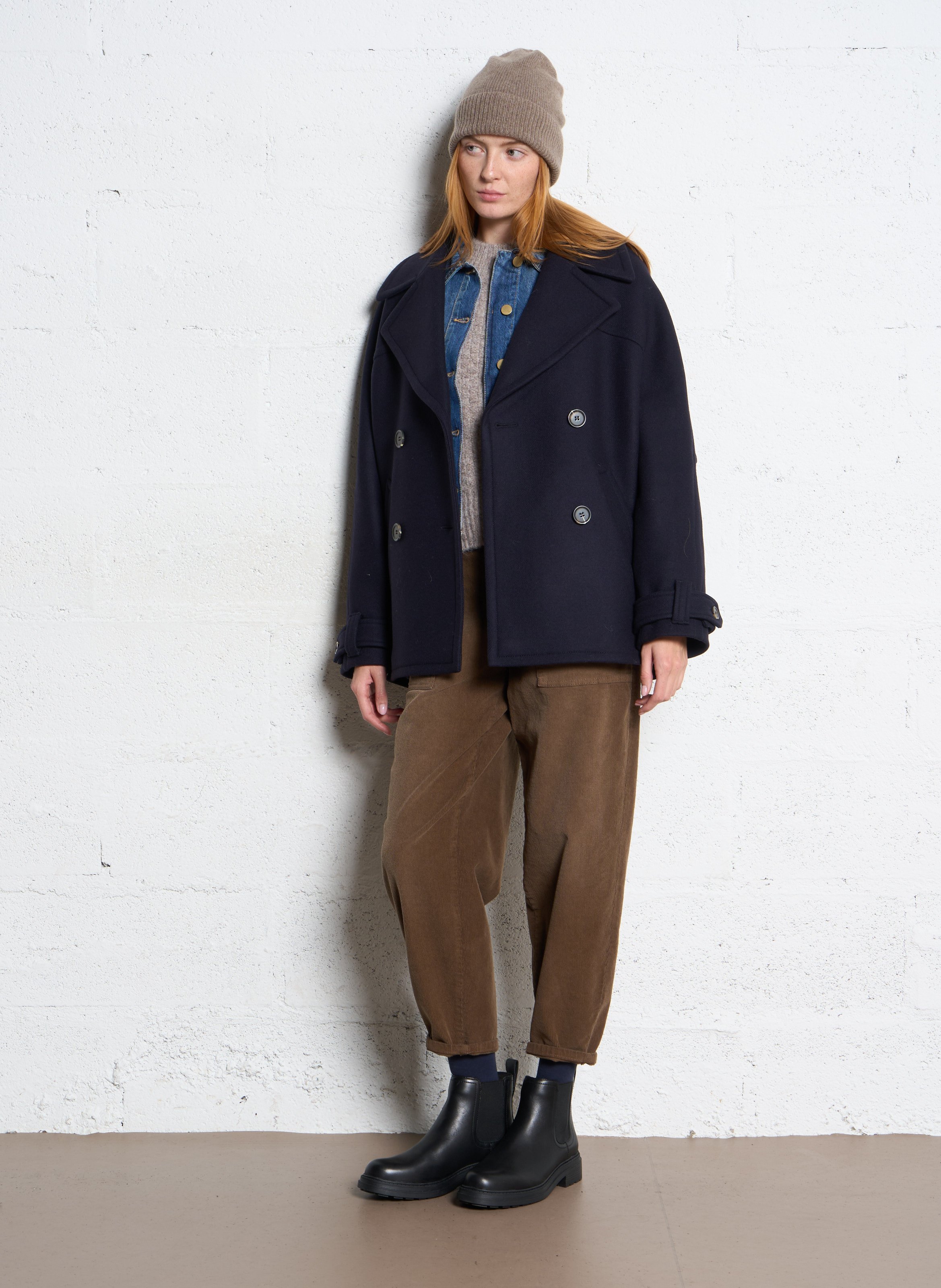 Pull col rond  SEE U SOON Beige