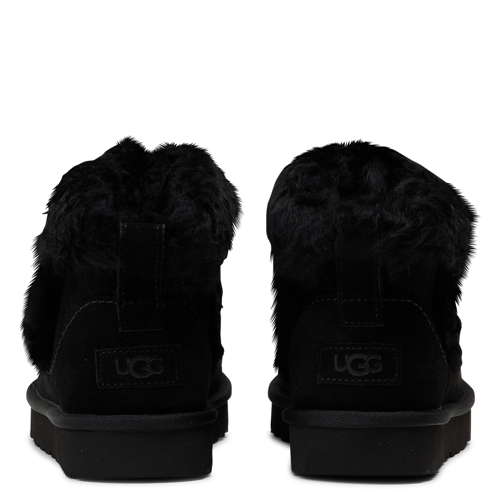 Boots aus Leder-Mix UGG Schwarz