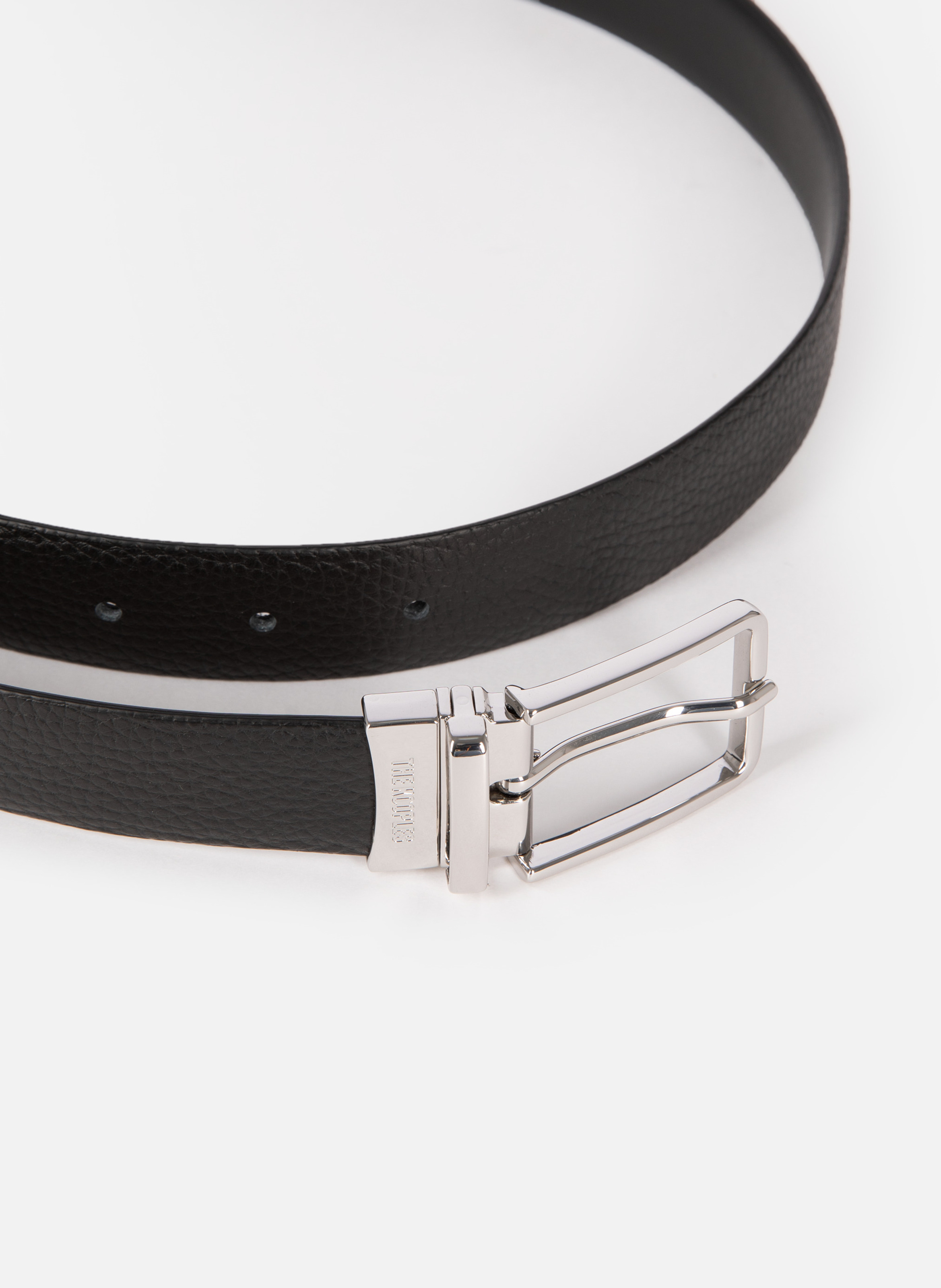 Reversible grained leather belt THE KOOPLES Black