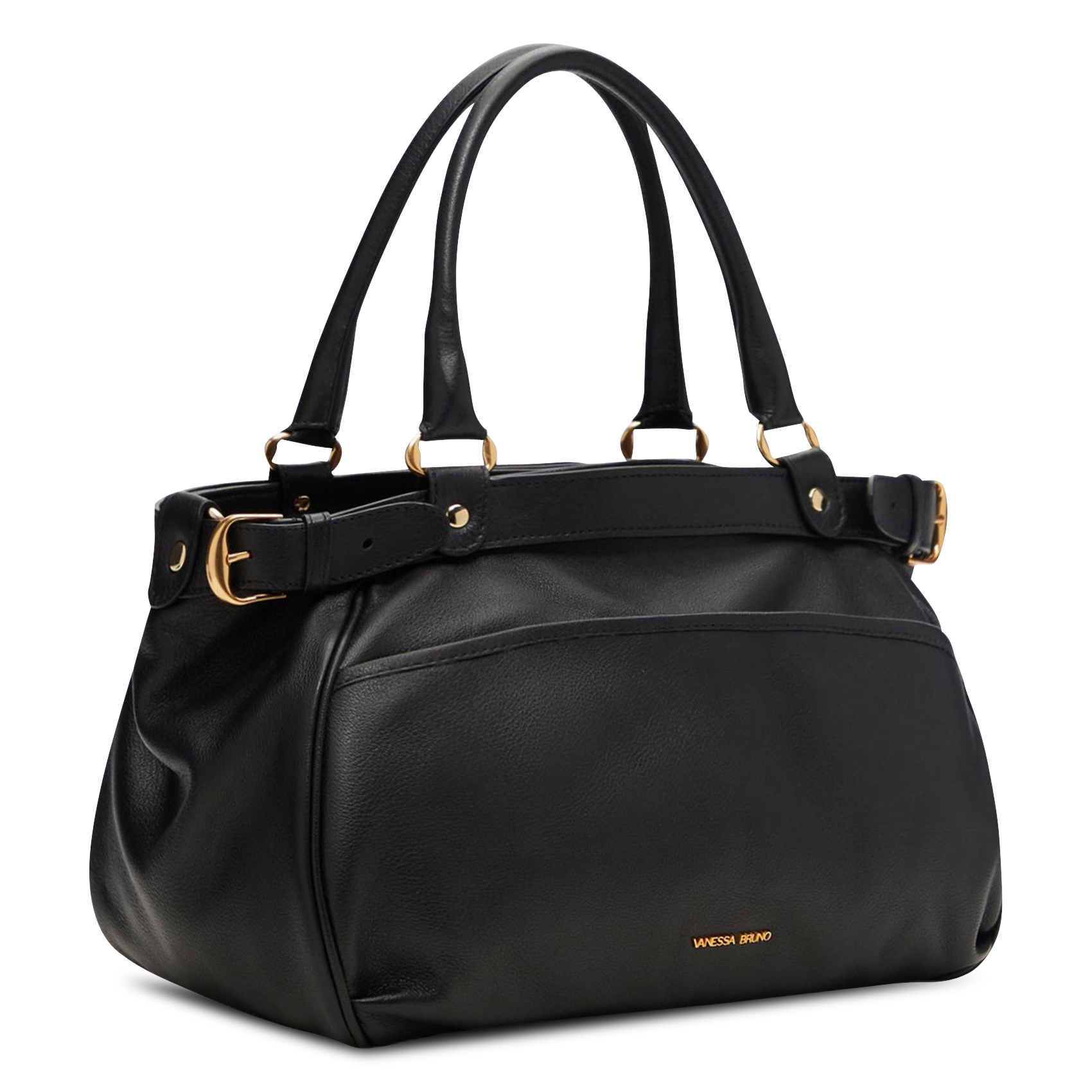 Leather handbag VANESSA BRUNO Black