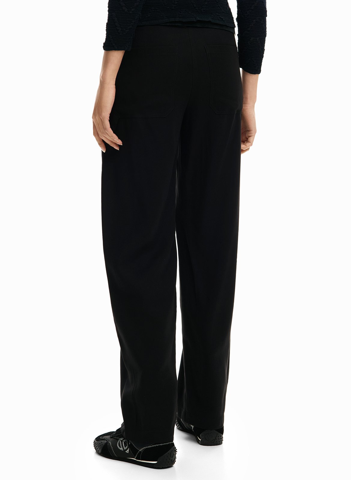 Bundfaltenhose DESIGUAL Schwarz