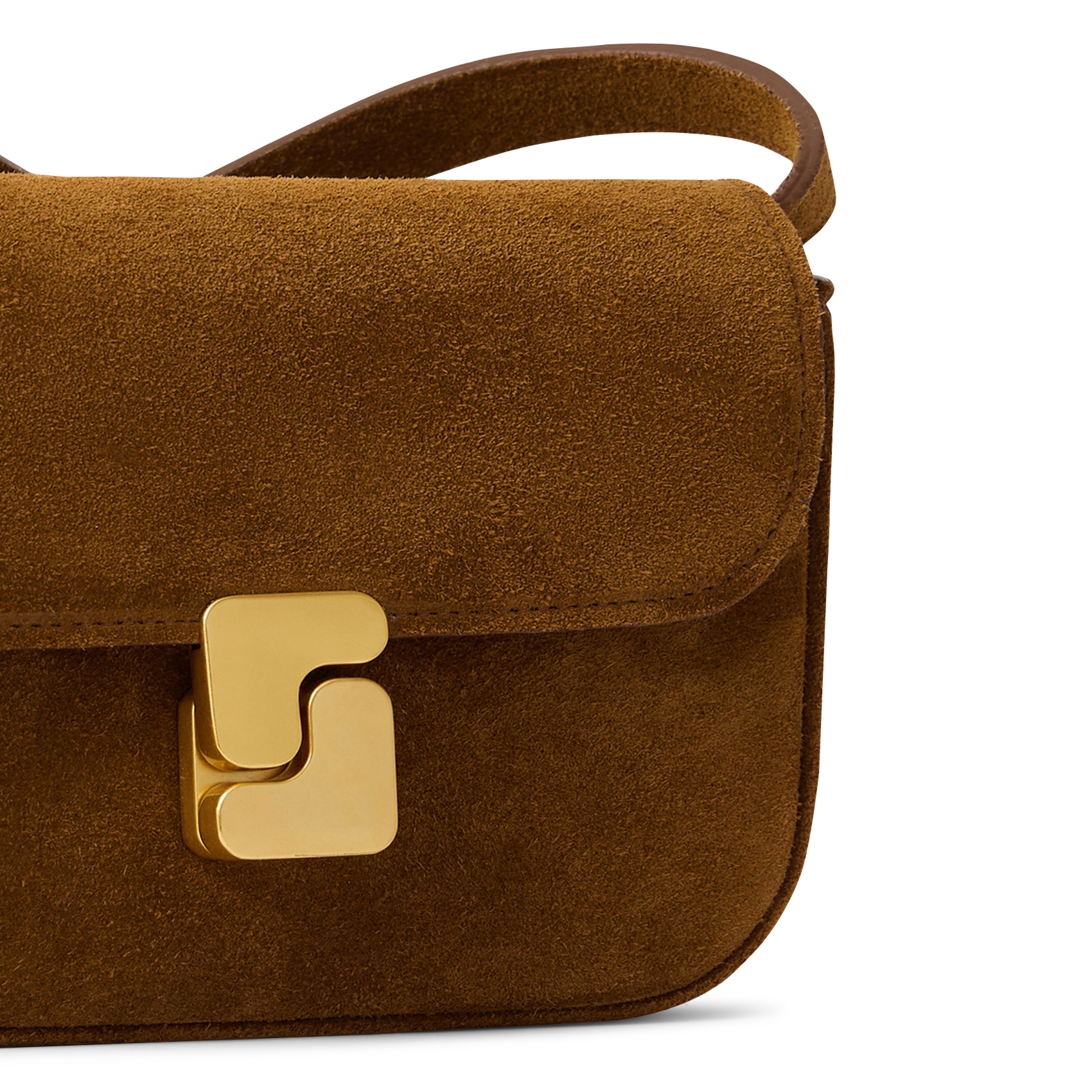 Sac bandoulière en cuir SOEUR Marron