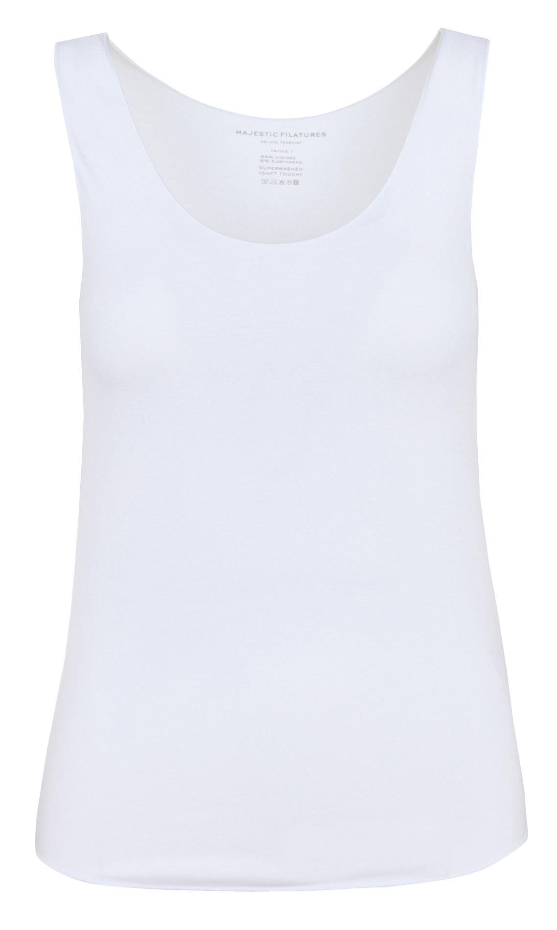 Straight sleeveless top MAJESTIC FILATURES