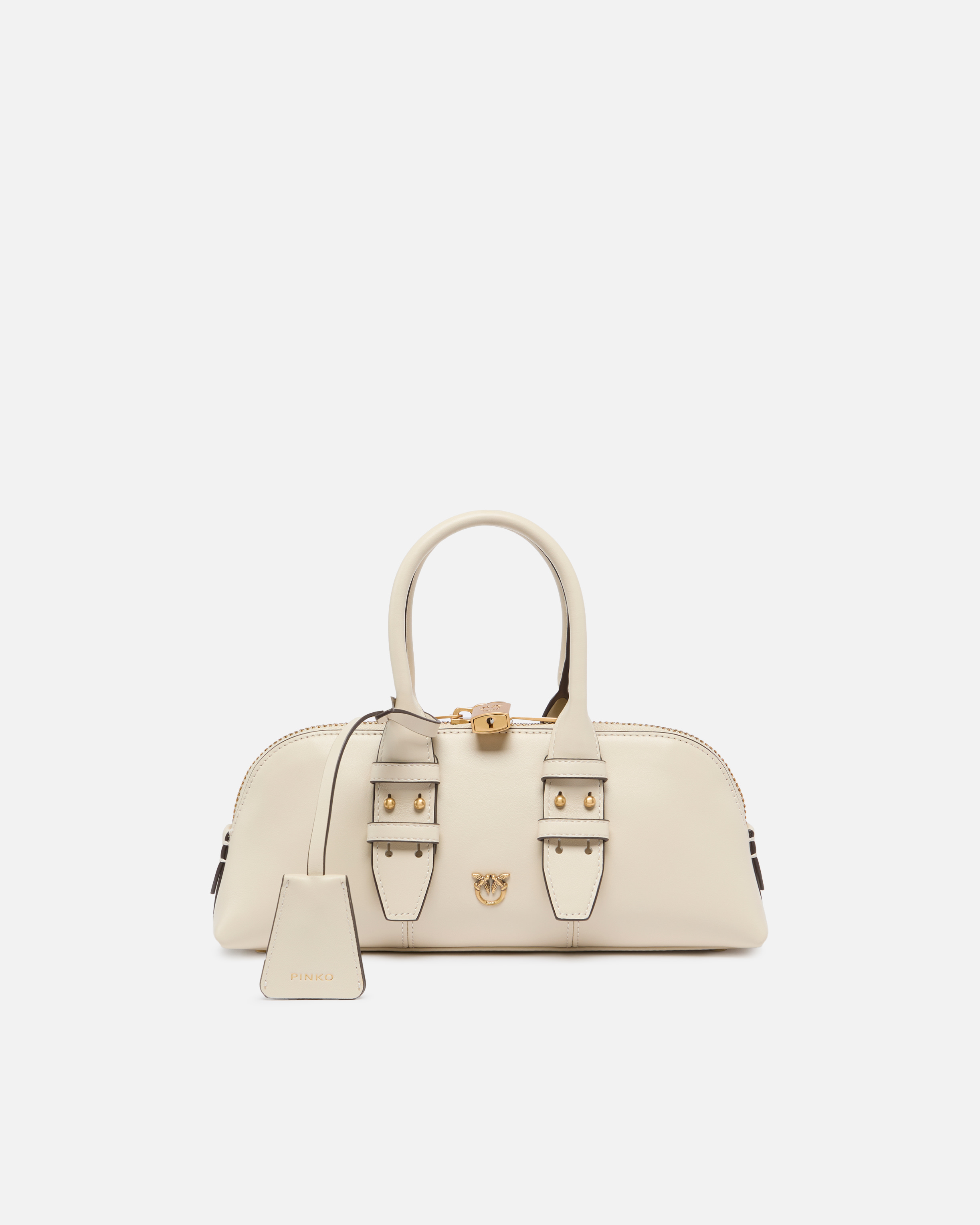 Small Escape Bag handbag in leather PINKO White