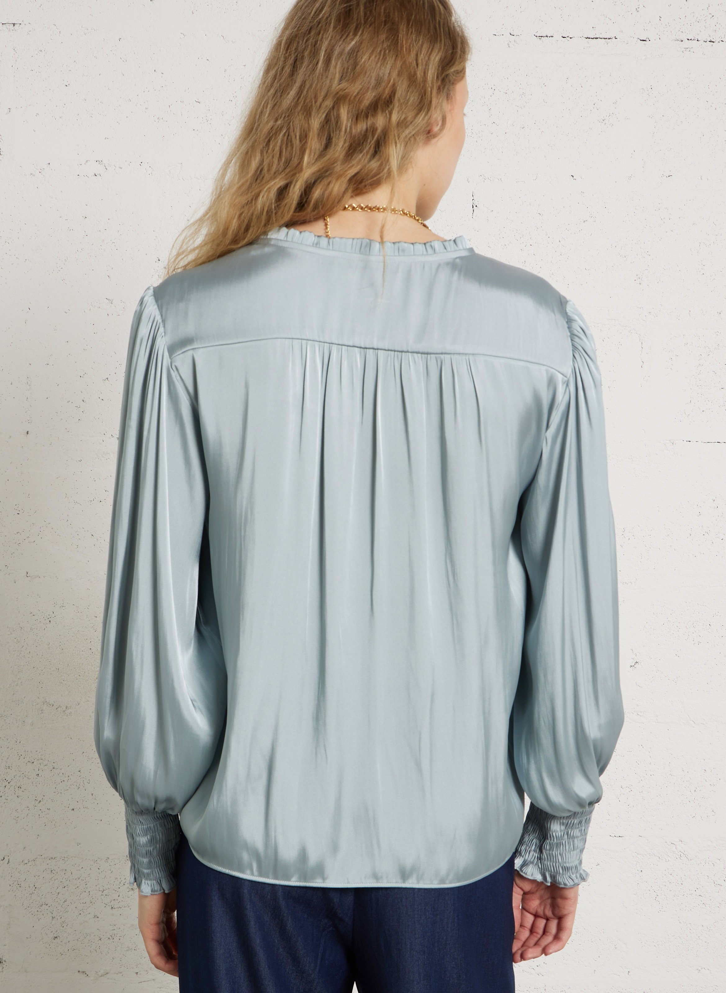 Round-neck top MAISON 123 Blue