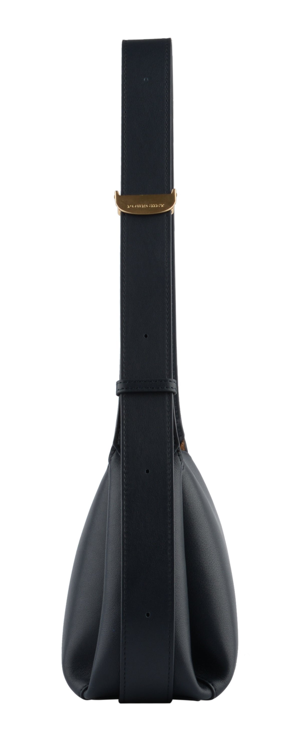 Calfskin leather shoulder bag POURCHET Blue