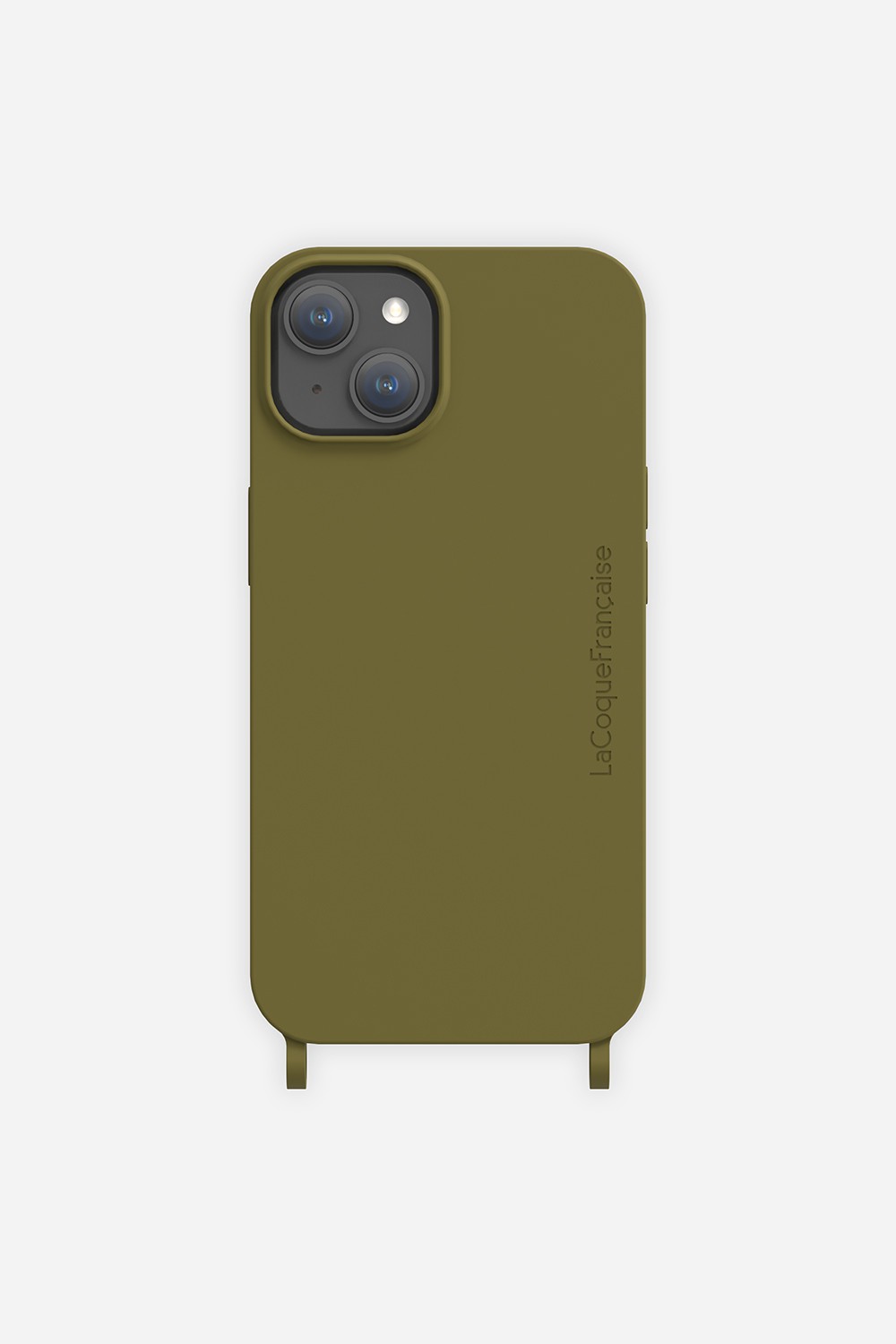 Coque de téléphone soft touch avec anneaux pour iphone 15 plus LA COQUE FRANCAISE Vert