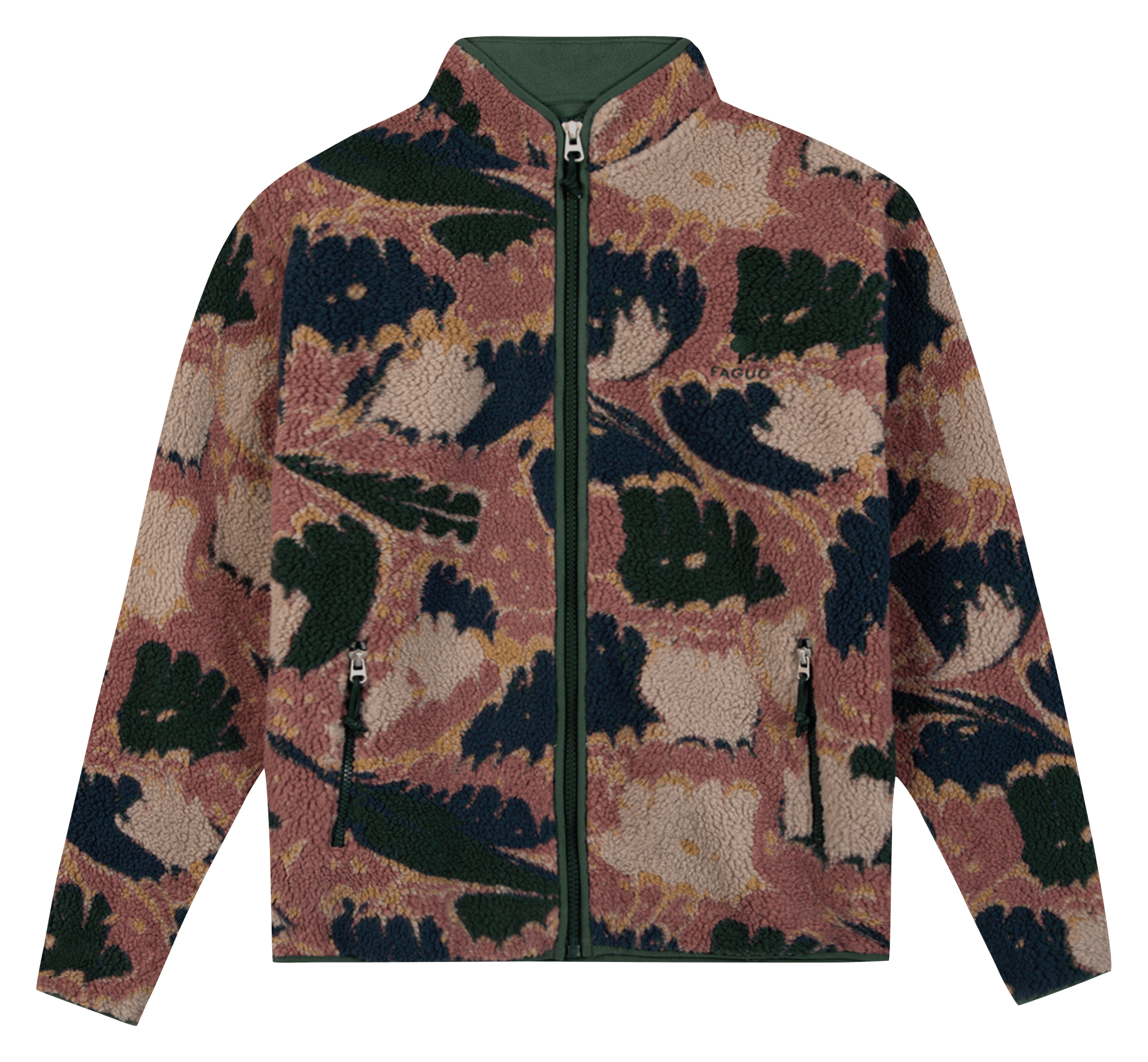 Veste polaire droite col montant FAGUO Multicolore