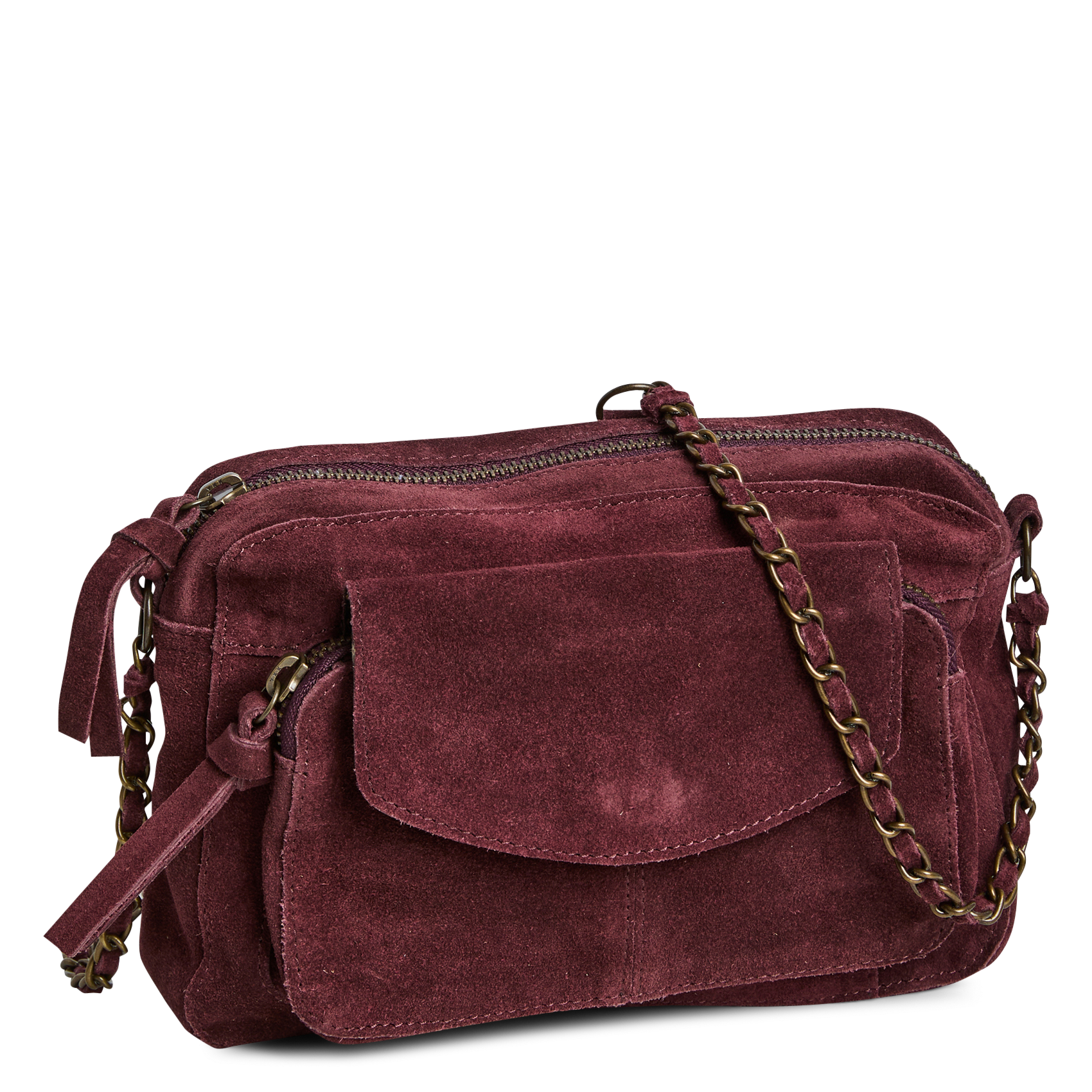 Sac bandoulière en cuir façon serpent PIECES