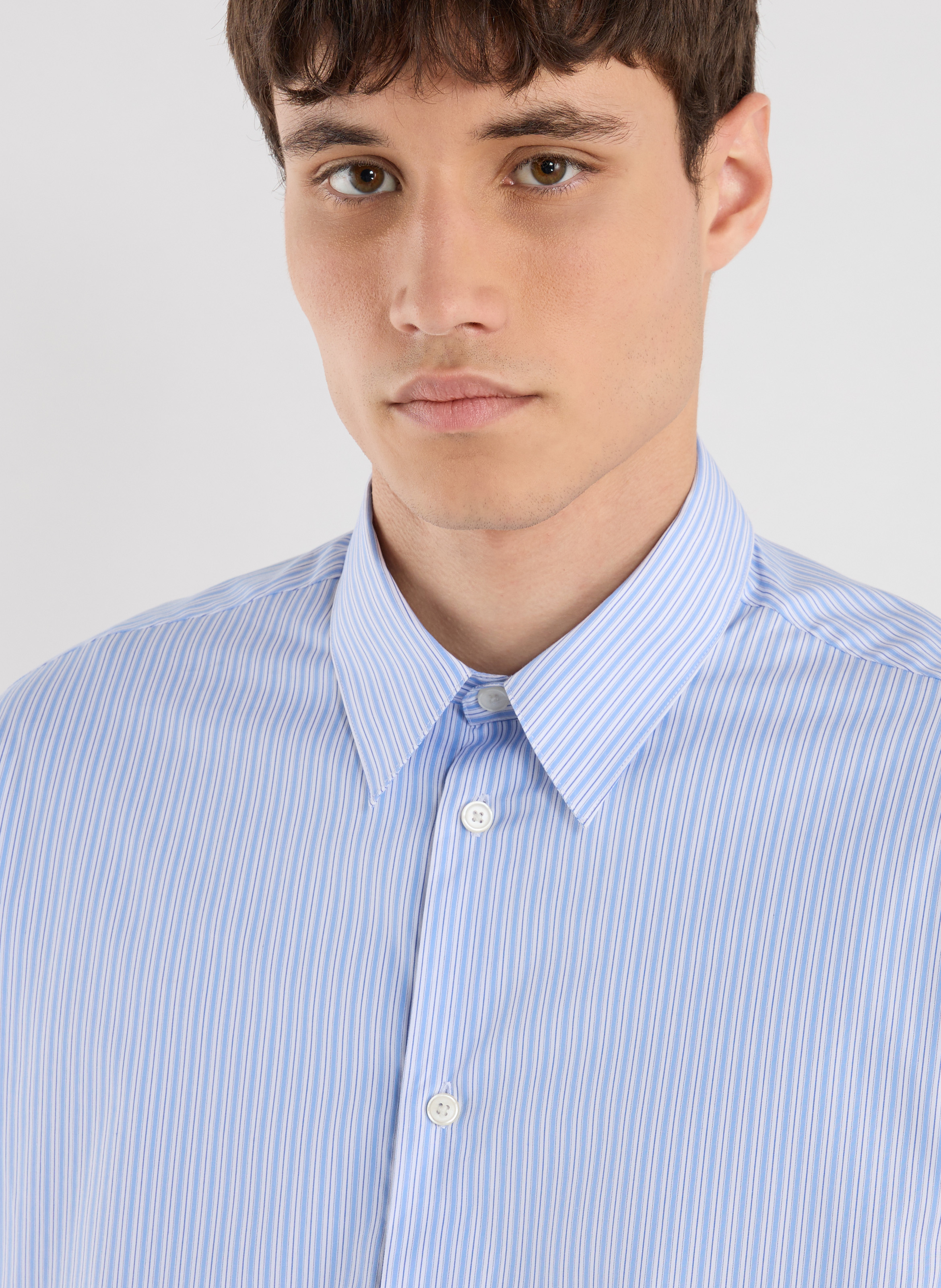 Colonel plain shirt SAISON 1865 Blue