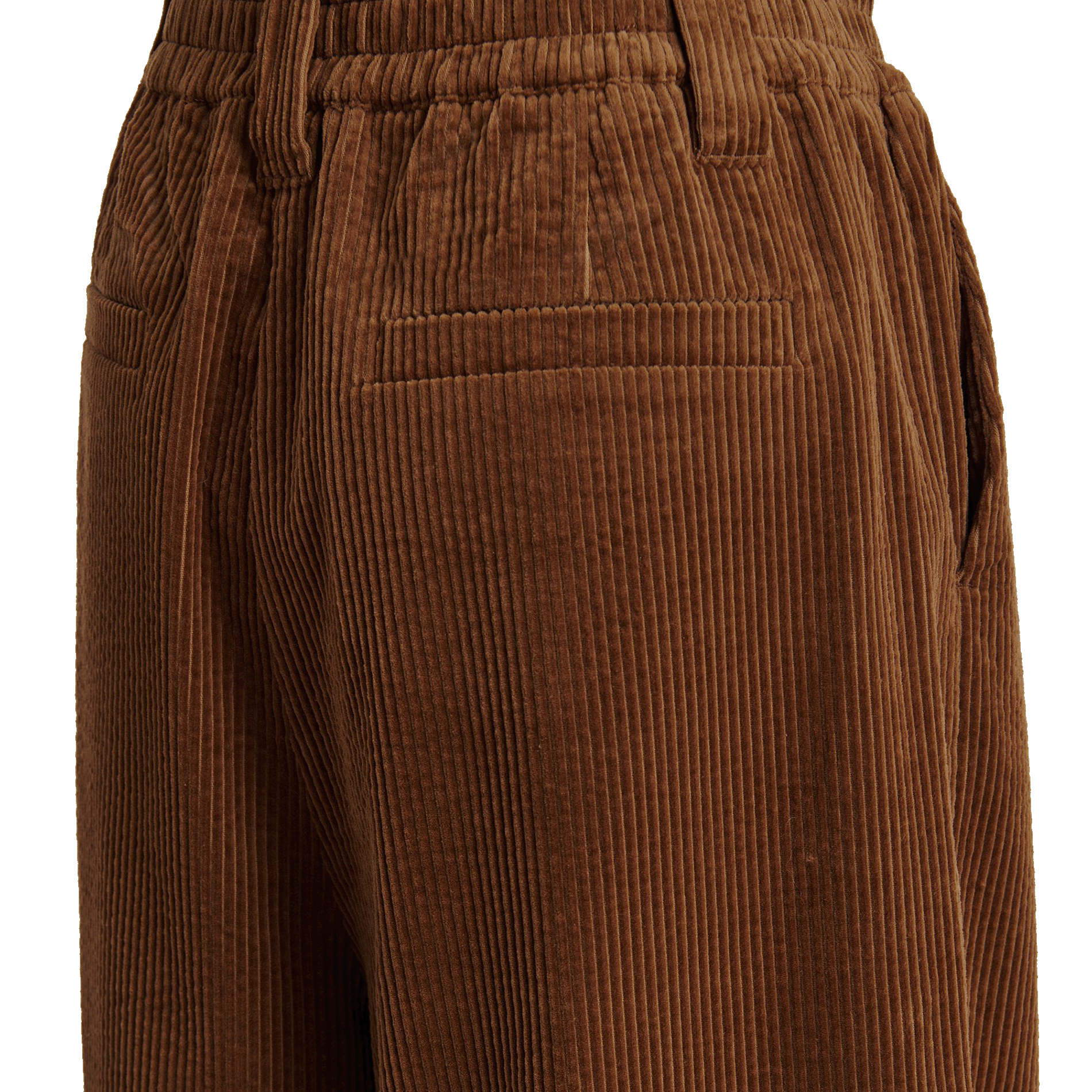 Wijde, katoenen broek ESSENTIEL ANTWERP Bruin