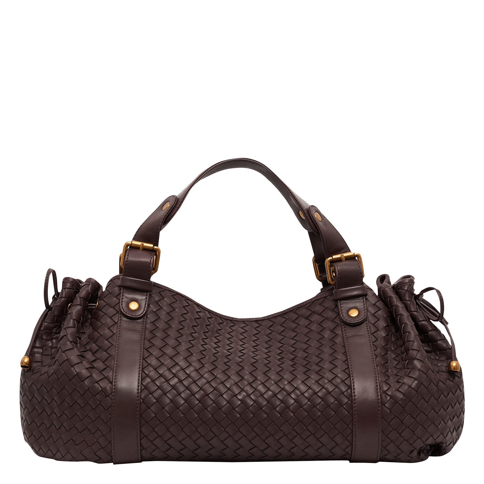 Leren handtas met vlechtwerk GERARD DAREL Rood
