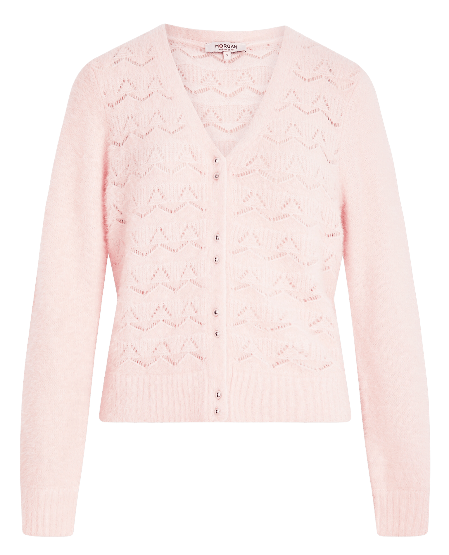 Vest met V-hals MORGAN Roze