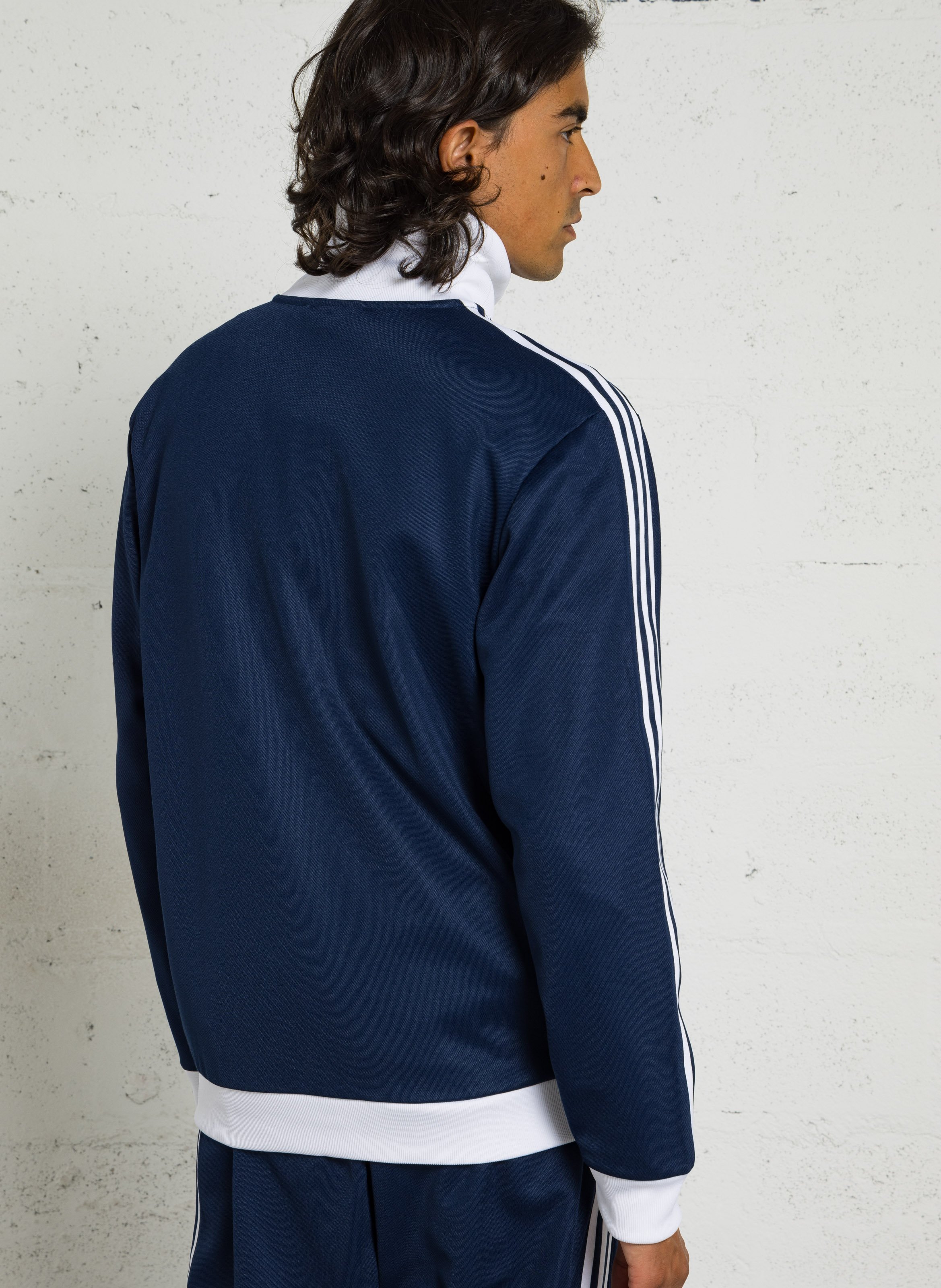 Veste col montant droite unie ADIDAS Bleu