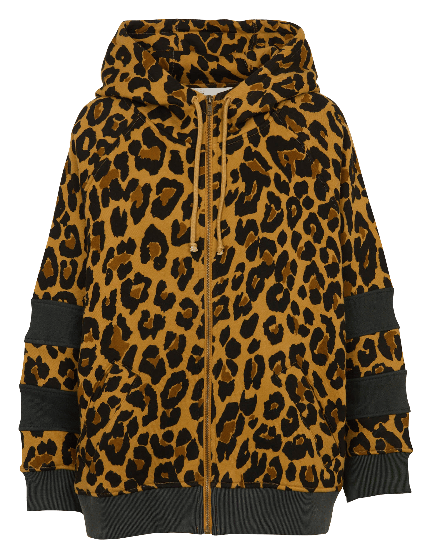 Oversize bedruckter Baumwoll-Sweatshirt LEON & HARPER Beige
