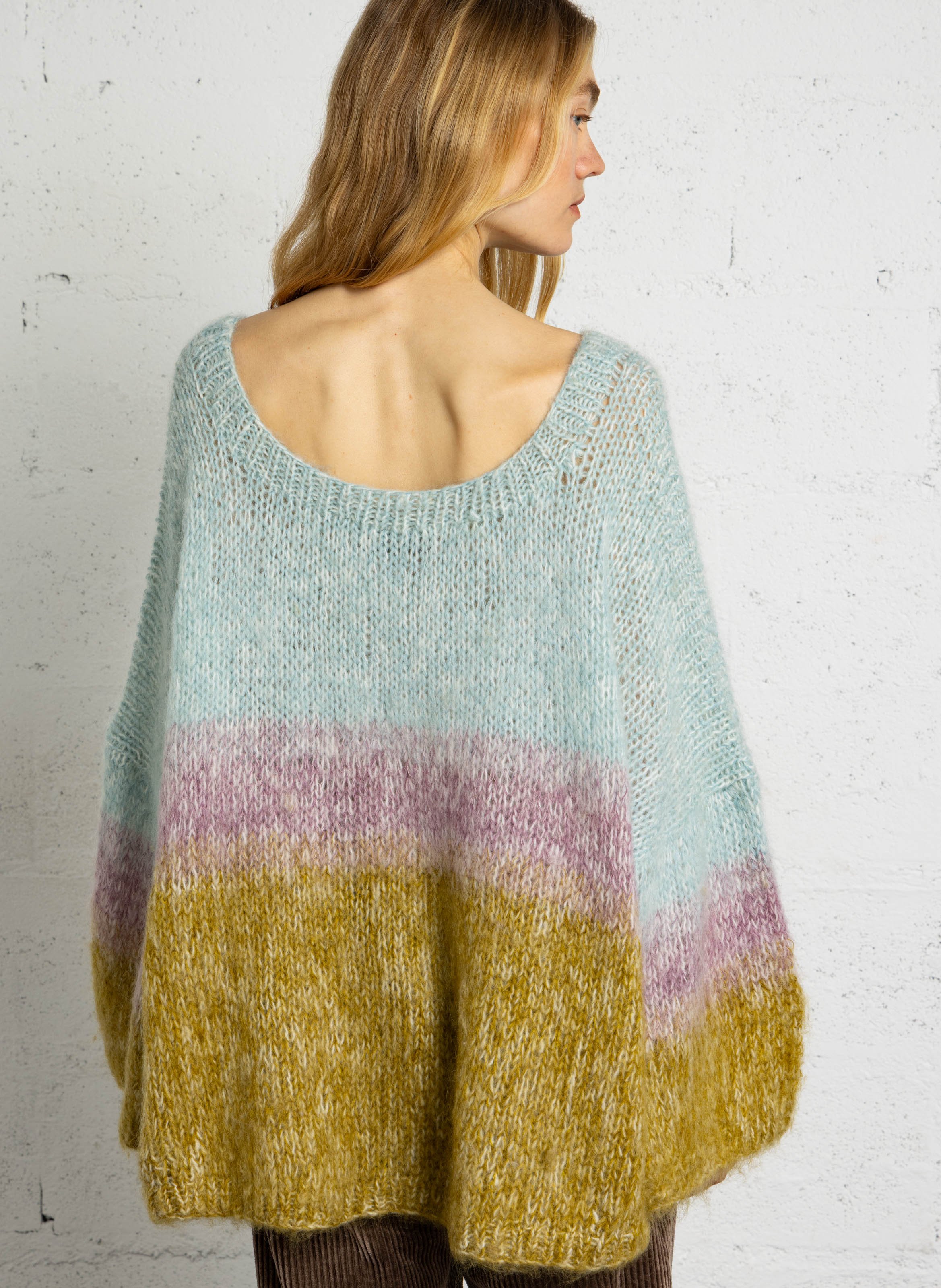 Strickpullover mit Rundhalsausschnitt MES DEMOISELLES Mehrfarbig