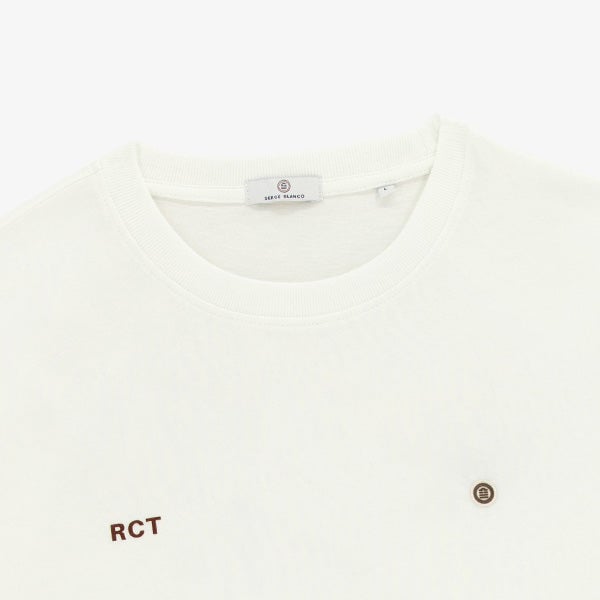 Théo RCT off-white lily of the valley print short-sleeved T-shirt SERGE BLANCO White