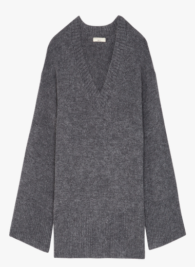 Knitted zip sweater - Grey - Women - Gina Tricot
