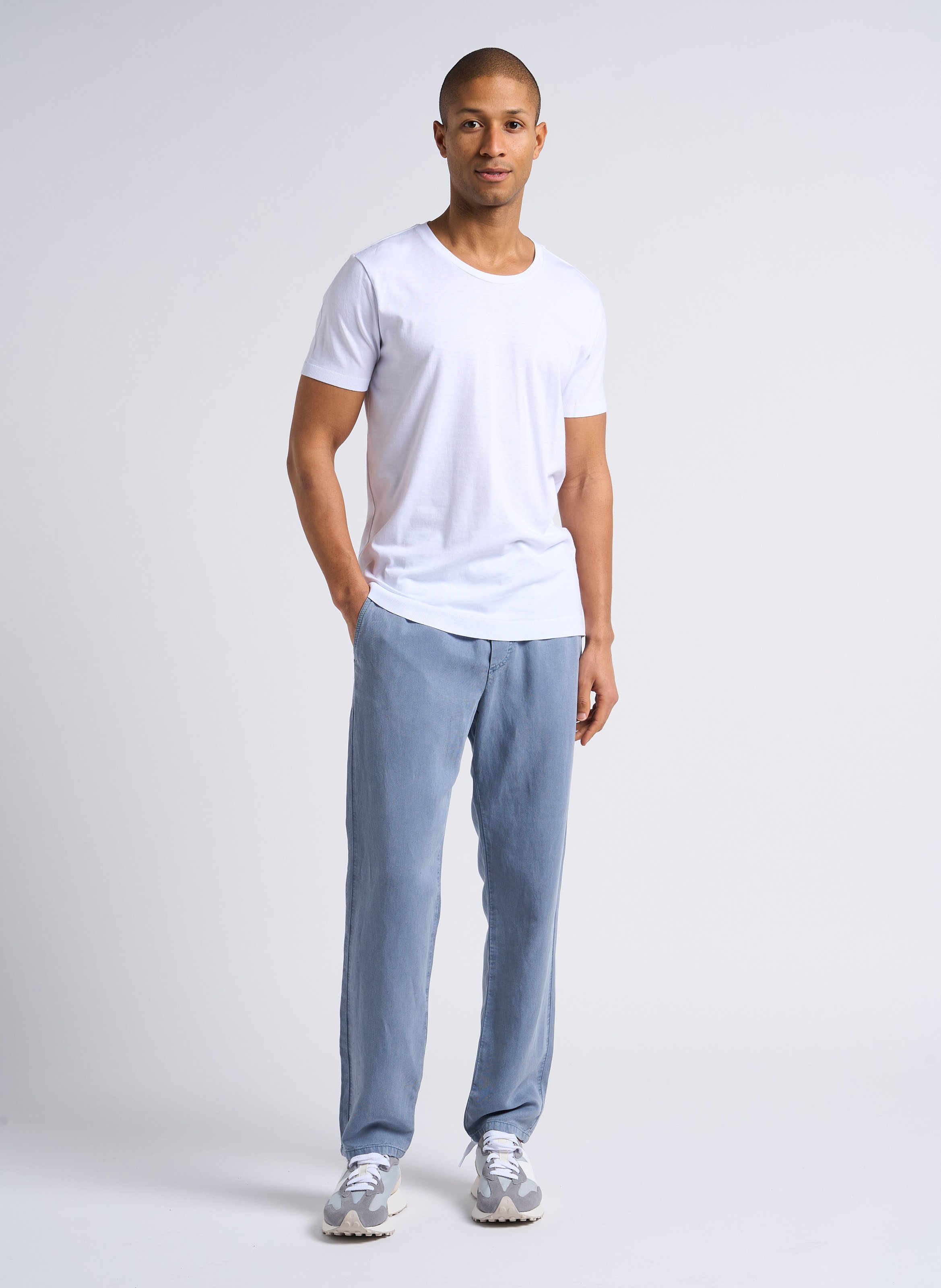 Rundhals-T-Shirt aus Baumwoll-Mix IKKS Weiss