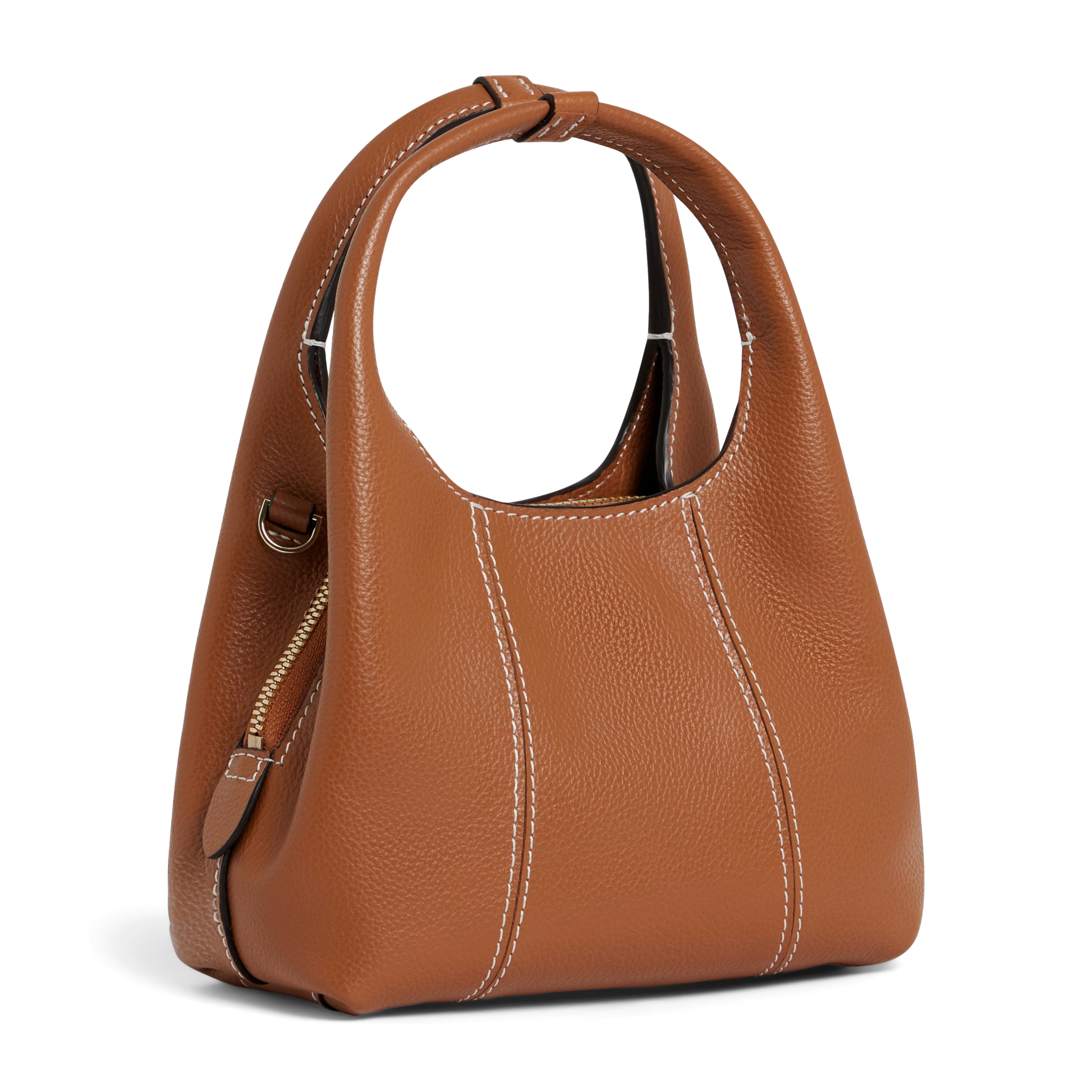 Mini sac à main en cuir LE TANNEUR Marron