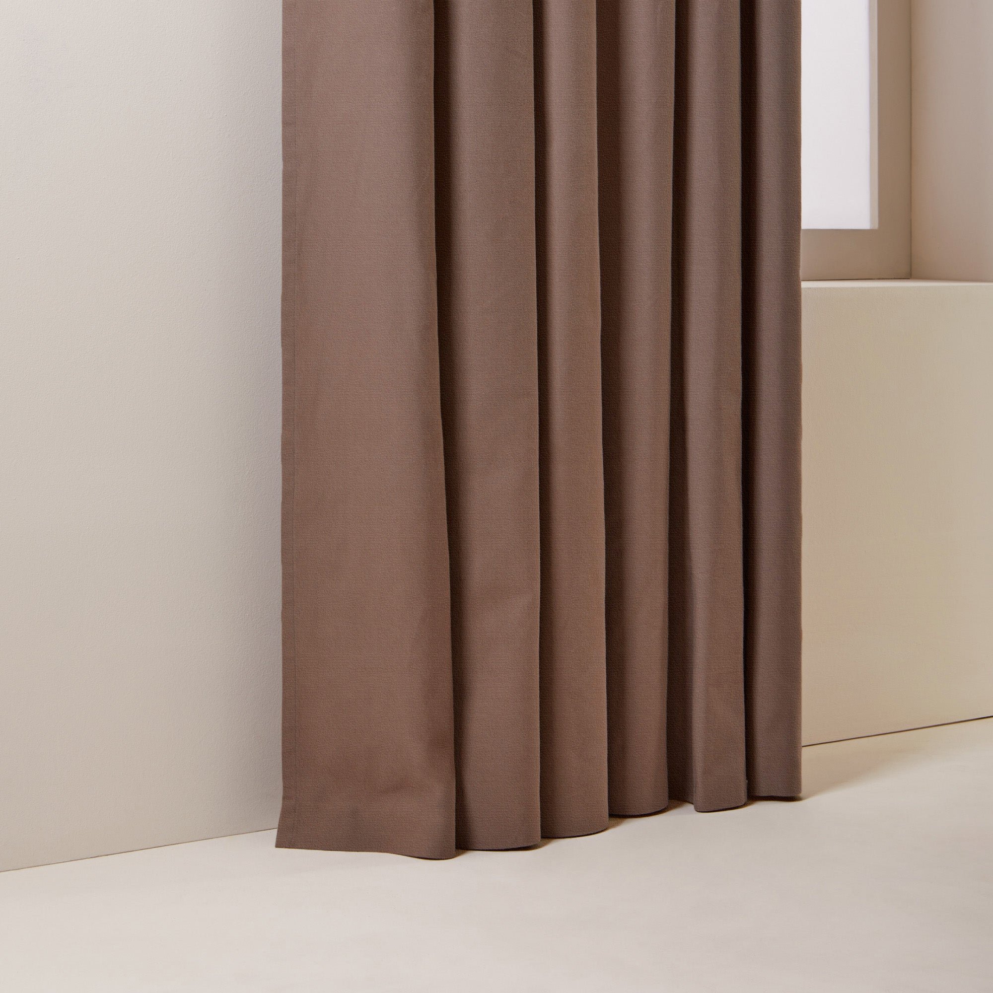 ABSTRACT - Curtain with eyelets MADURA Brown