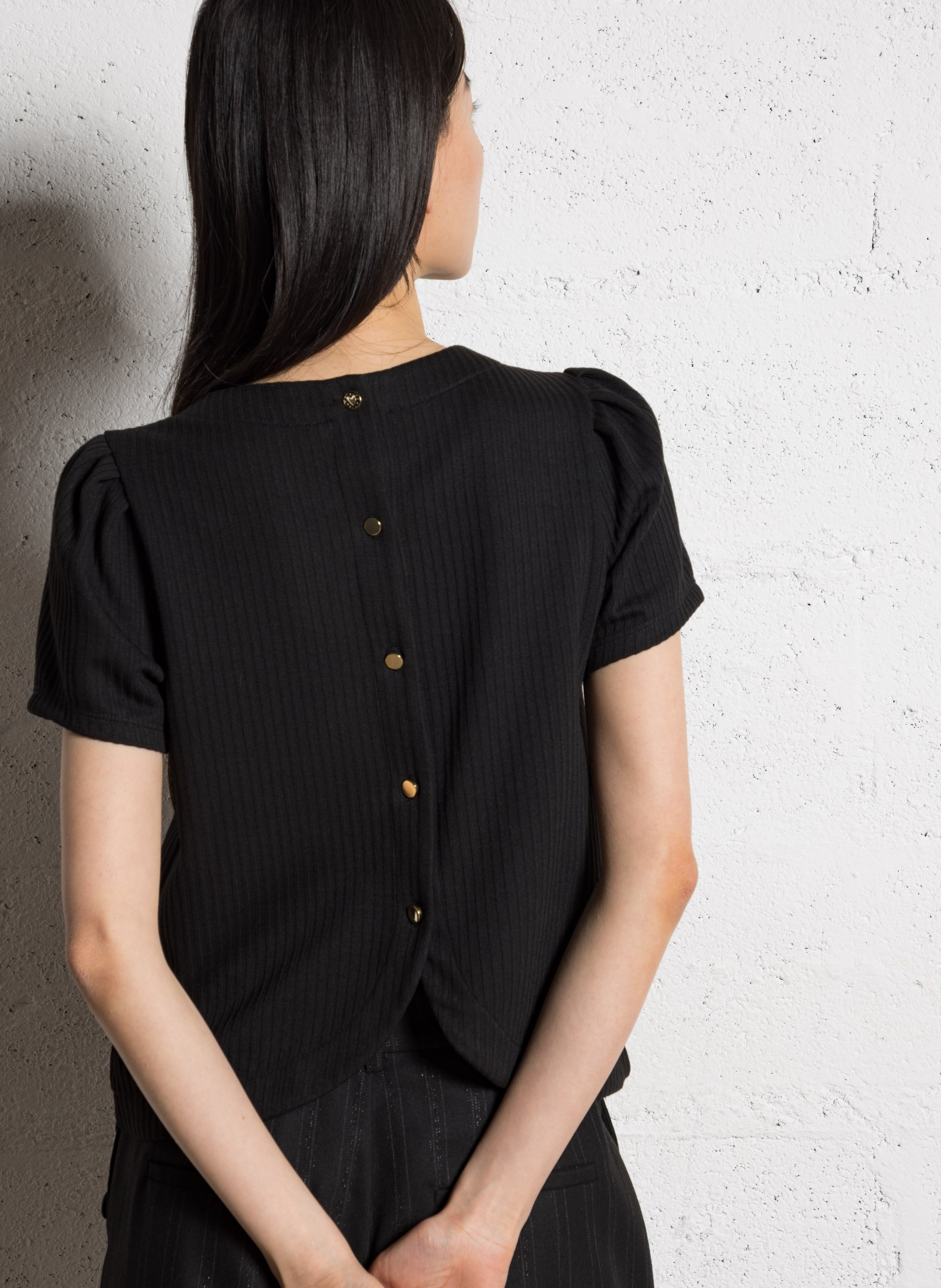 Printed viscose top I CODE Black