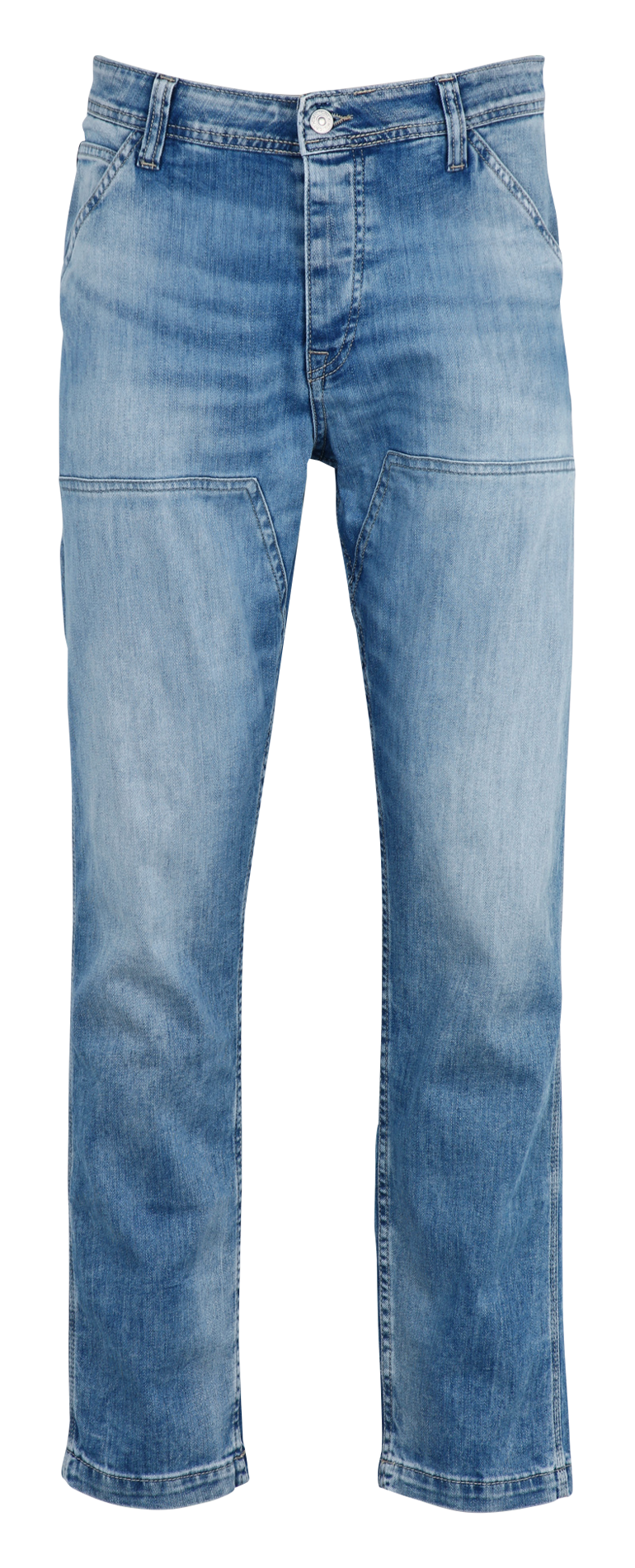 Cotton-blend straight jeans LE TEMPS DES CERISES Blue