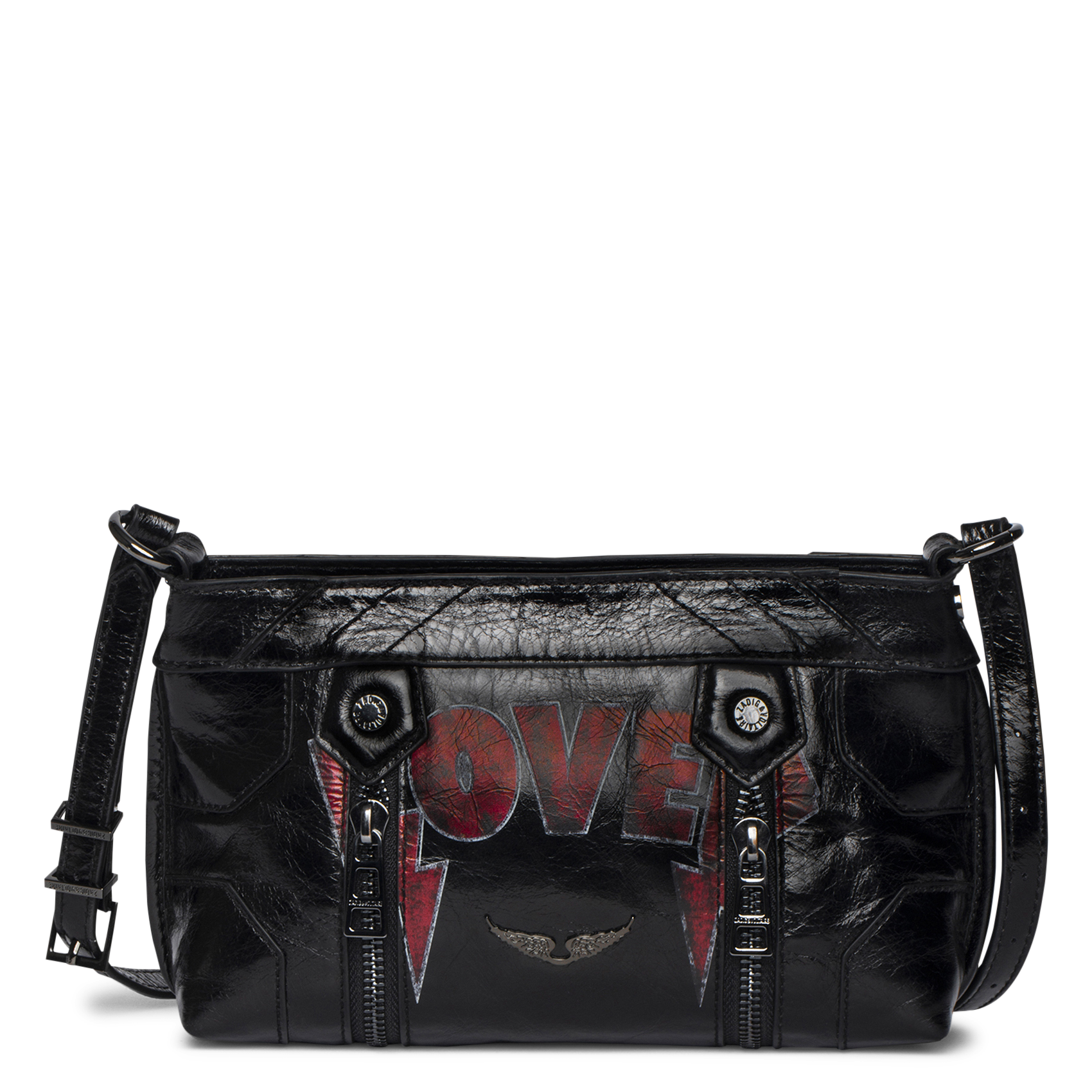 Leren crossbodytas  ZADIG&VOLTAIRE Zwart