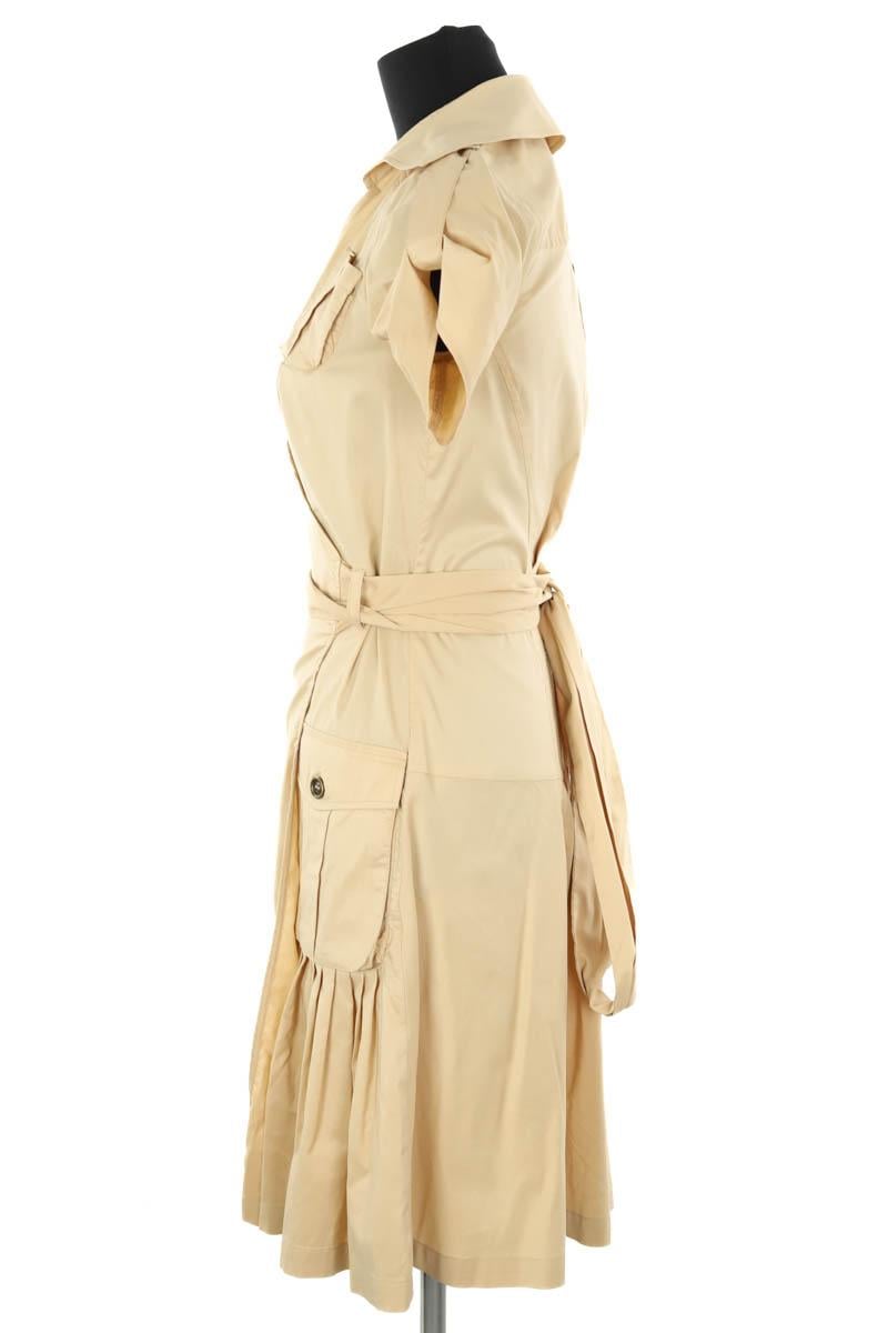 Cotton dress DIANE VON FURSTENBERG - Seconde Main Beige