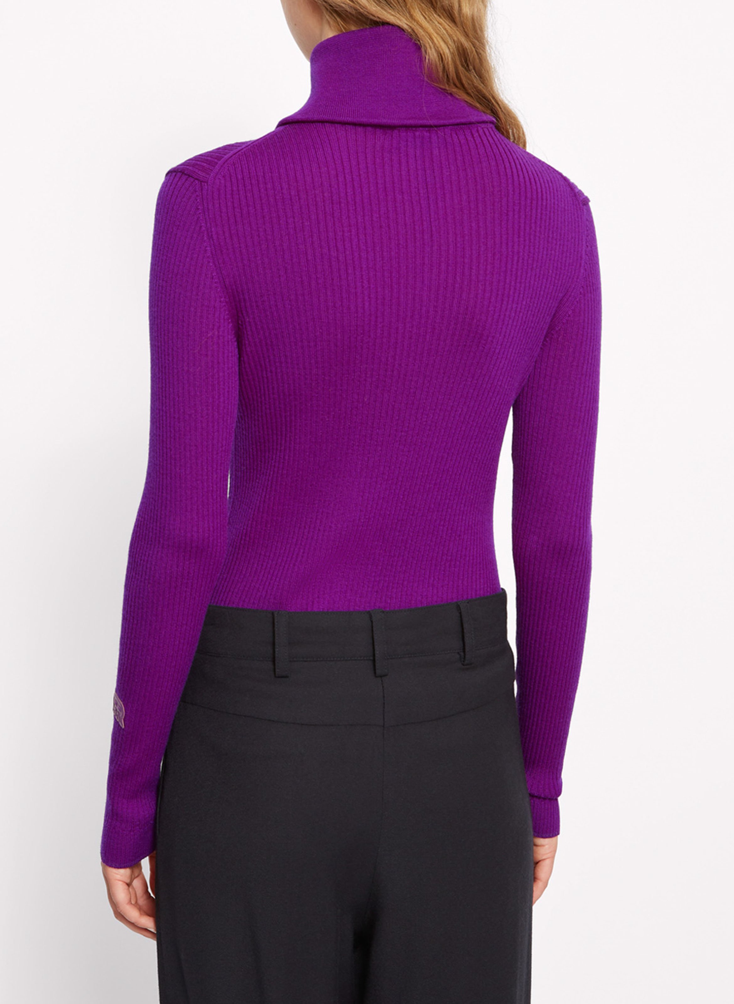 Pull col montant en laine ROSEANNA Violet