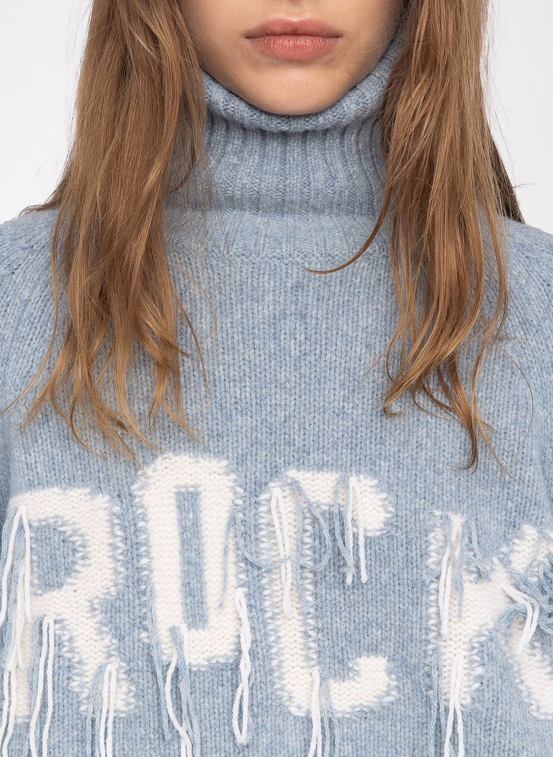 Pull droit en laine ZADIG&VOLTAIRE Bleu