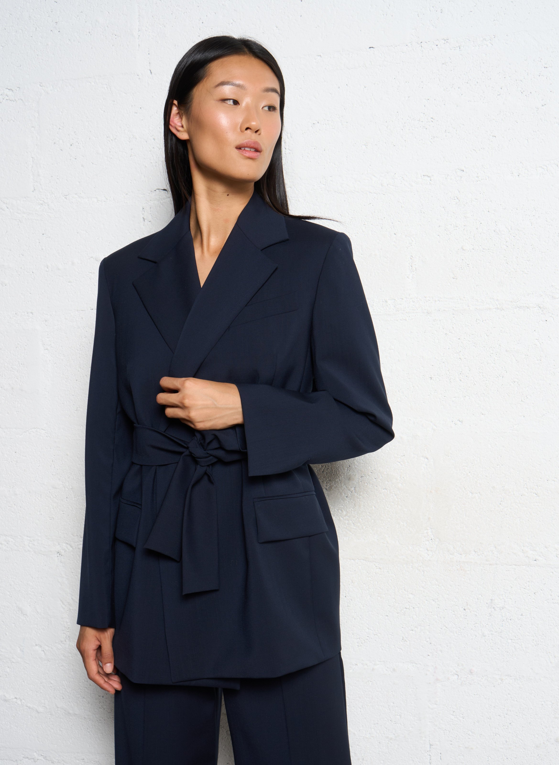 Virgin wool suit jacket MAX MARA WEEK END Blue
