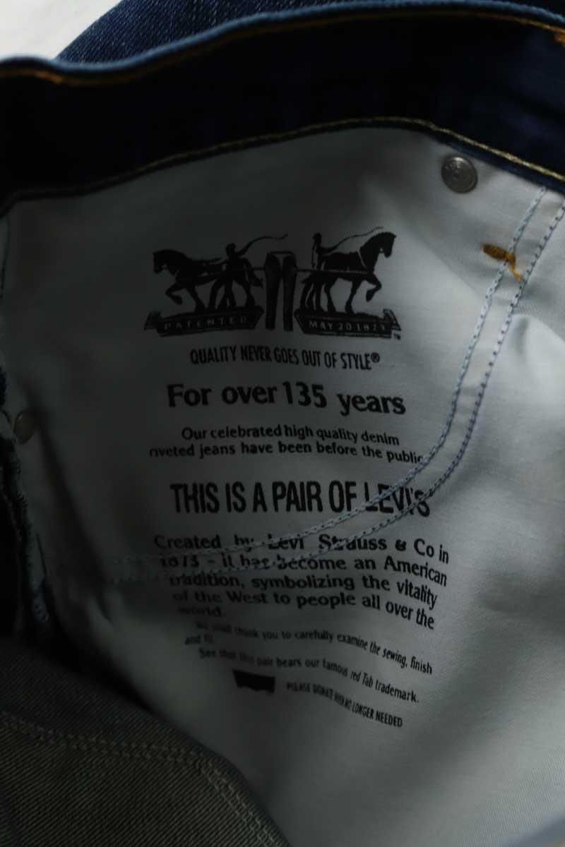 Cotton straight jeans LEVI'S - Seconde main Blue