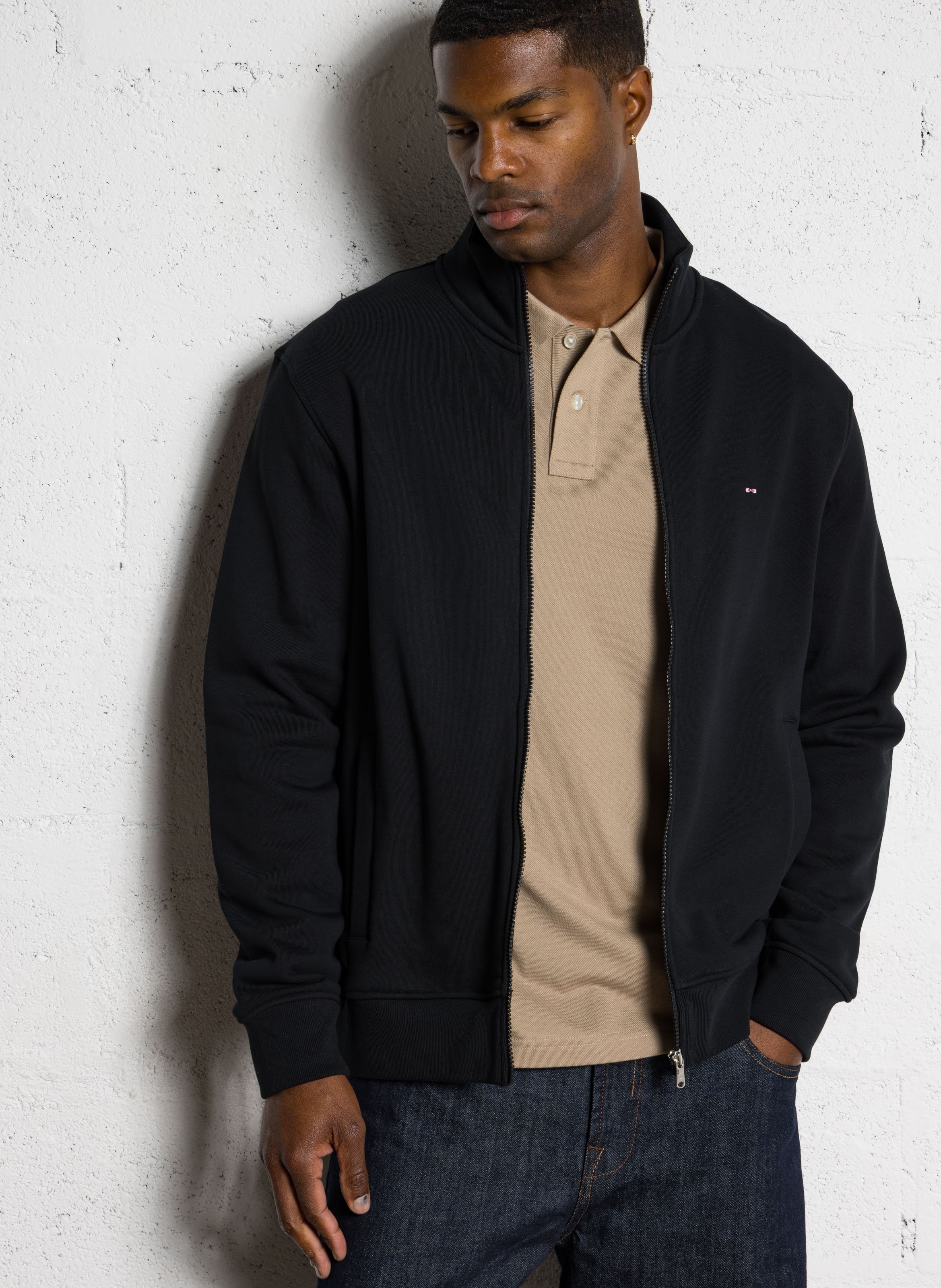 Sweat zippé à col montant  EDEN PARK