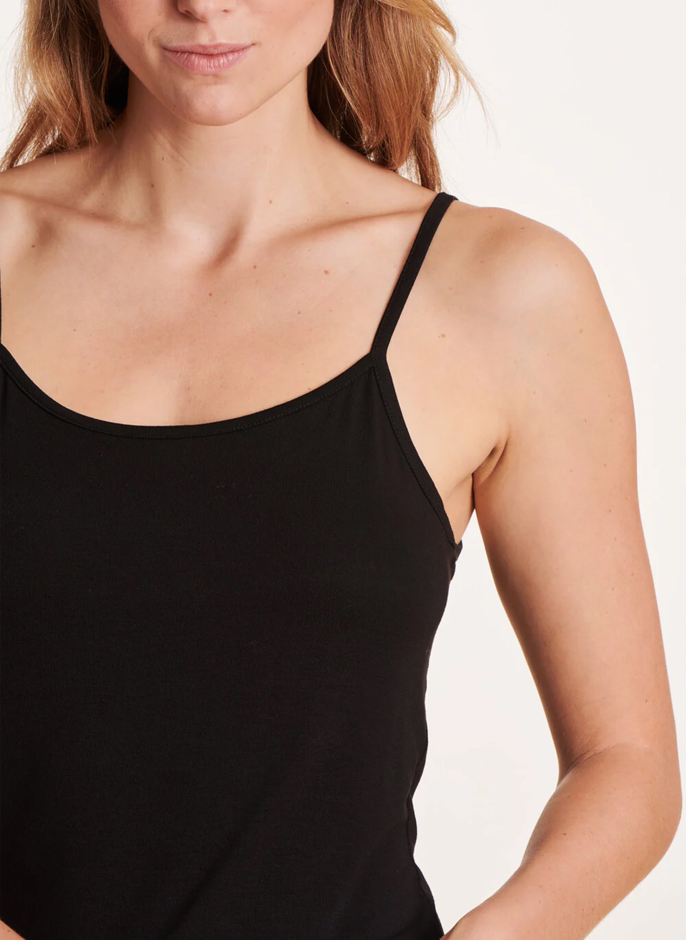Strappy tank top LA FEE MARABOUTEE Black