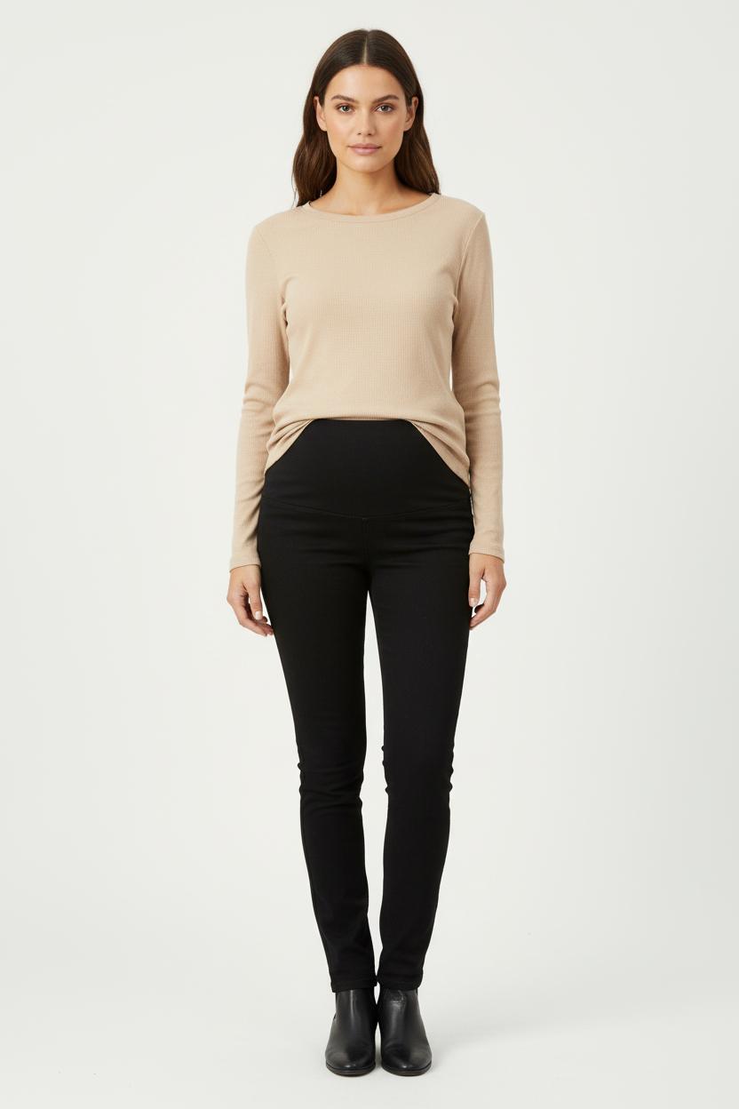 Cropped slim jeans with studs SEZANE - Seconde main Black