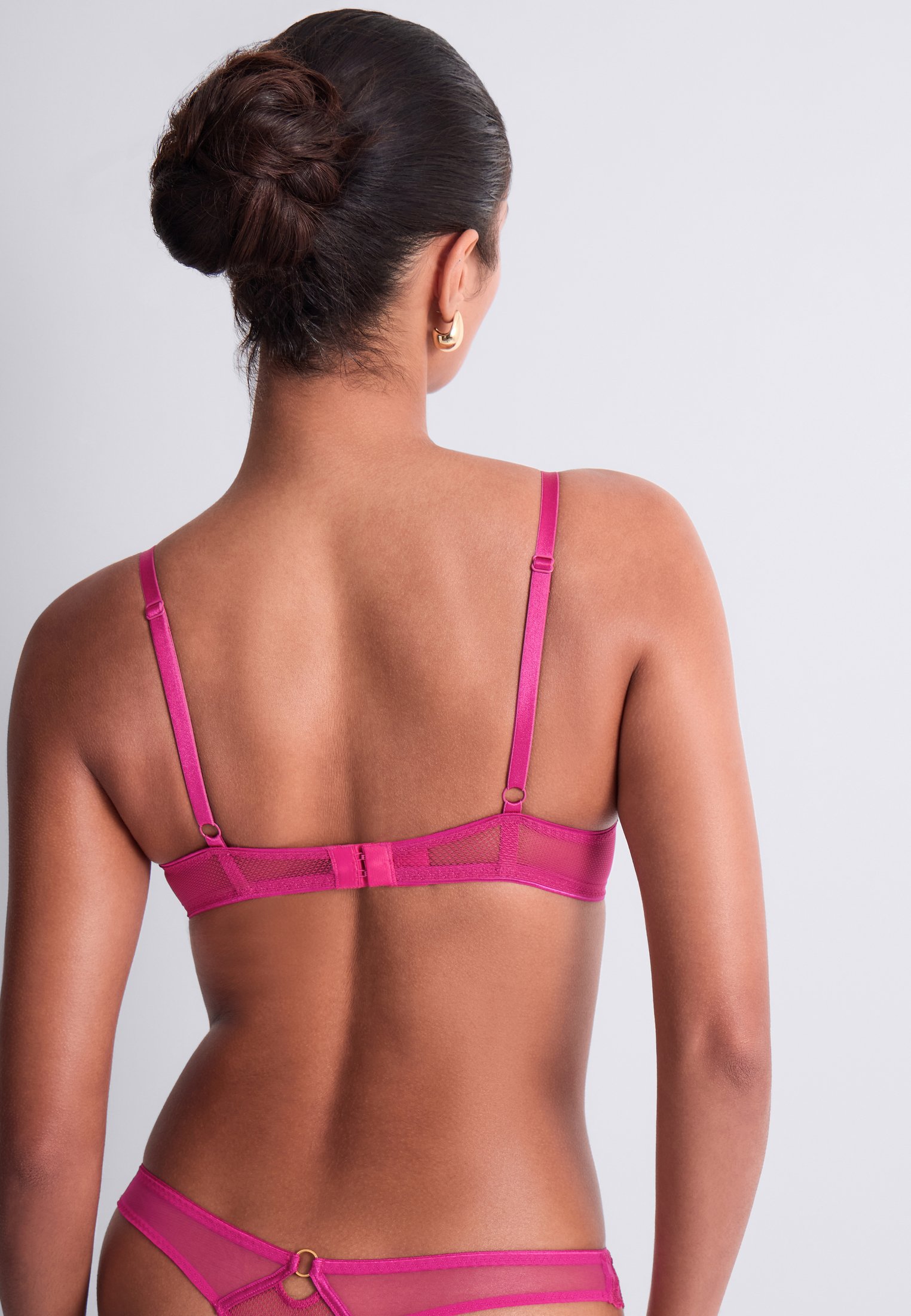 Architecture underwired triangle bra AUBADE Pink