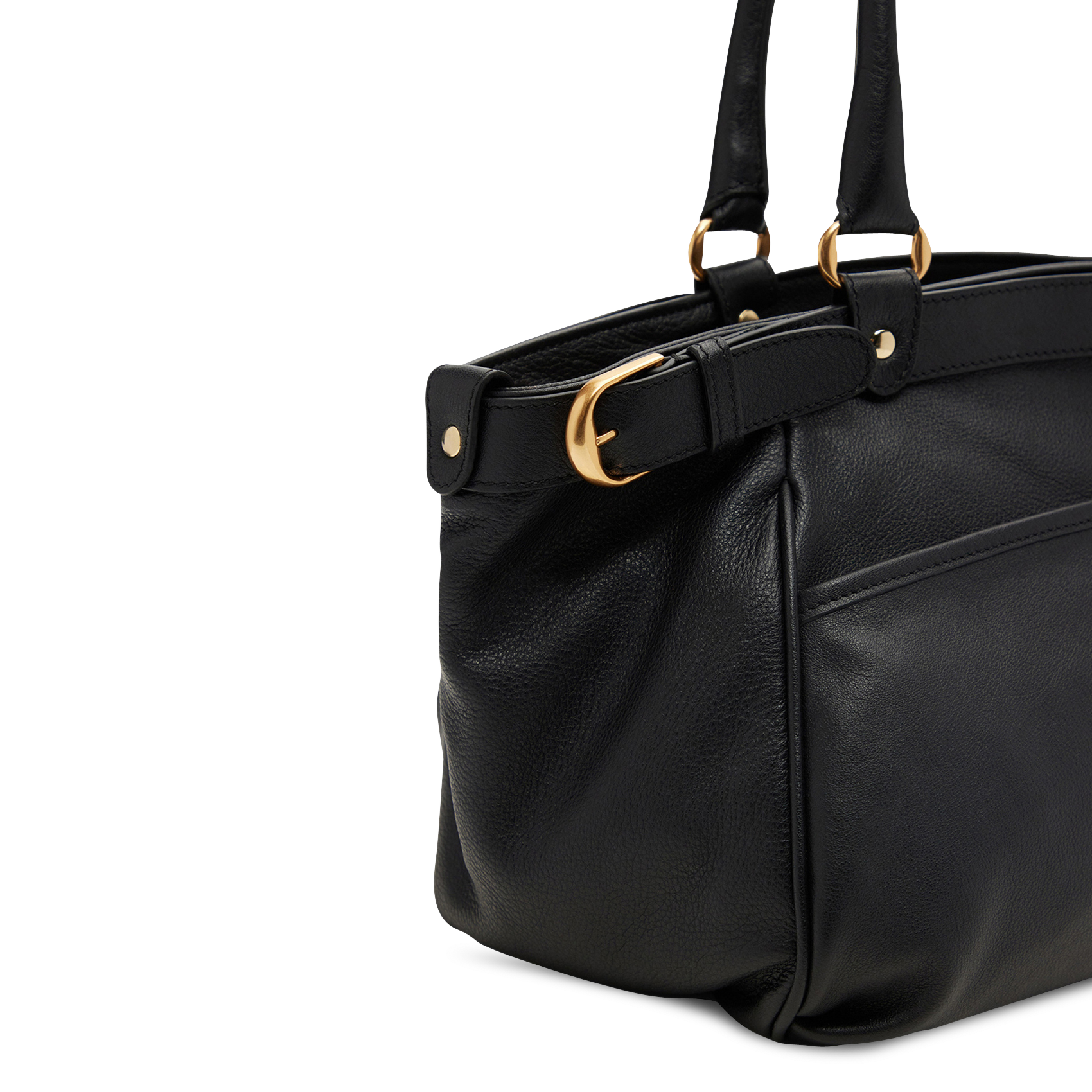 Leather handbag VANESSA BRUNO Black