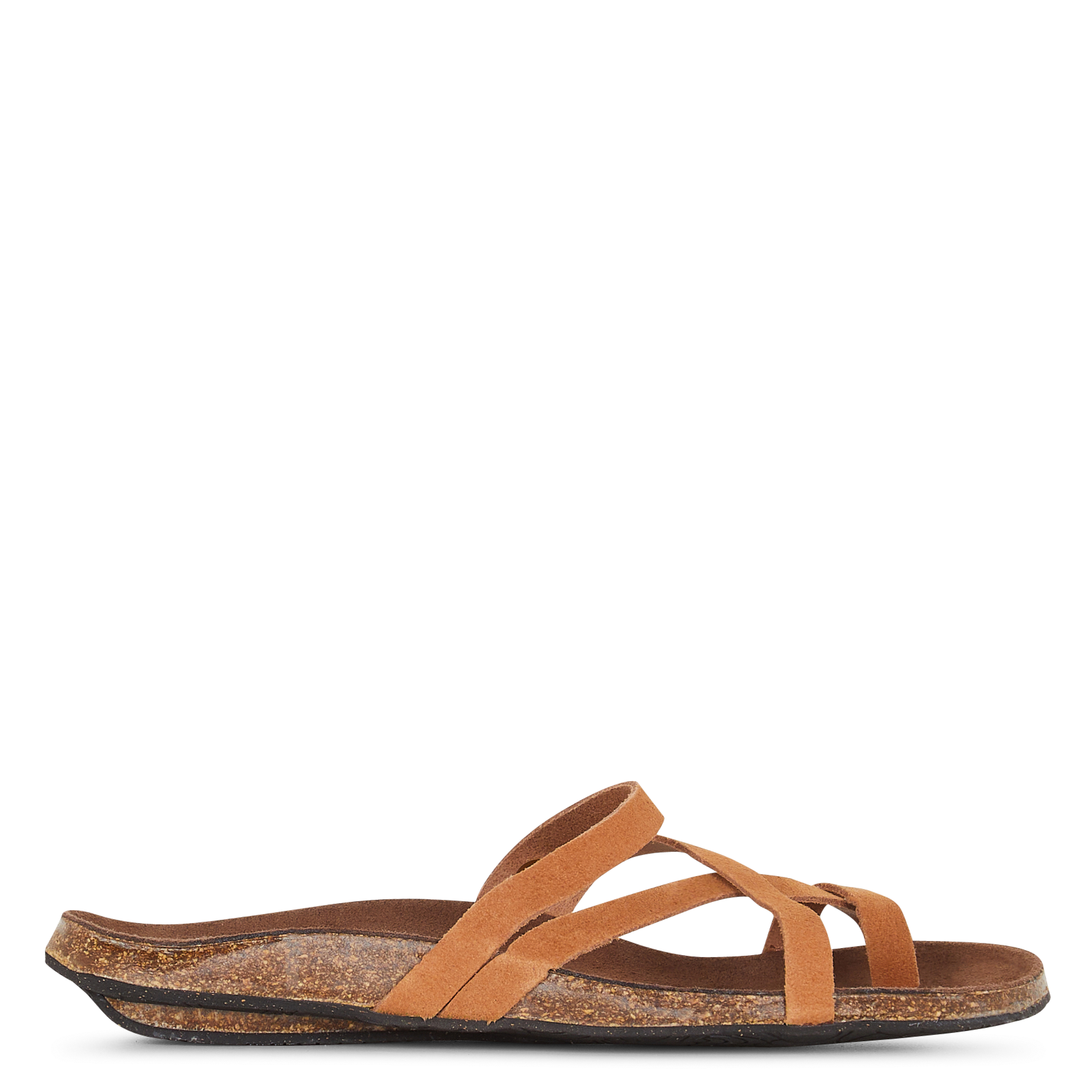 Flache Ledersandalen mit mehreren Riemchen BOSABO