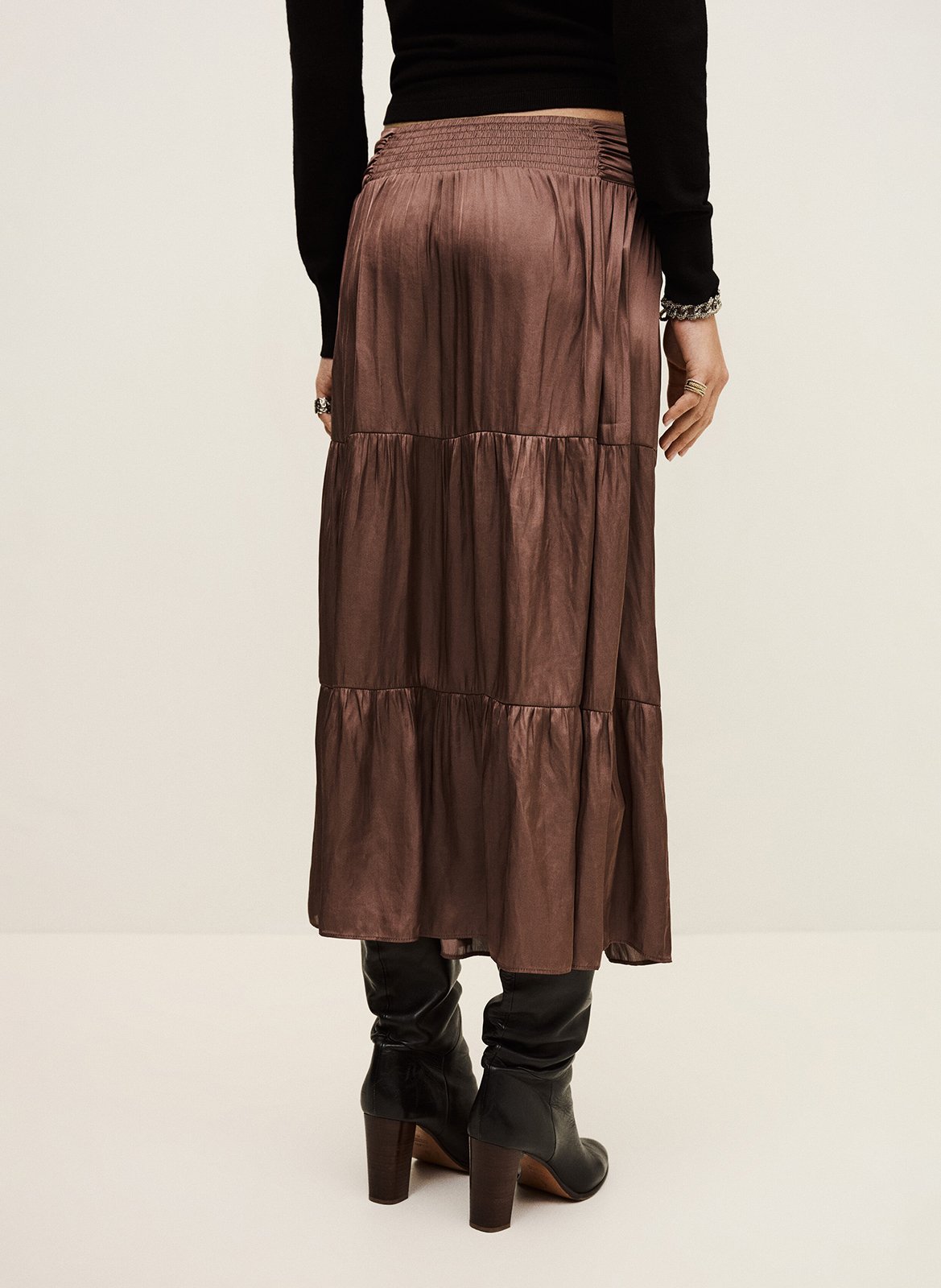 Jupe longue BA&SH Rose